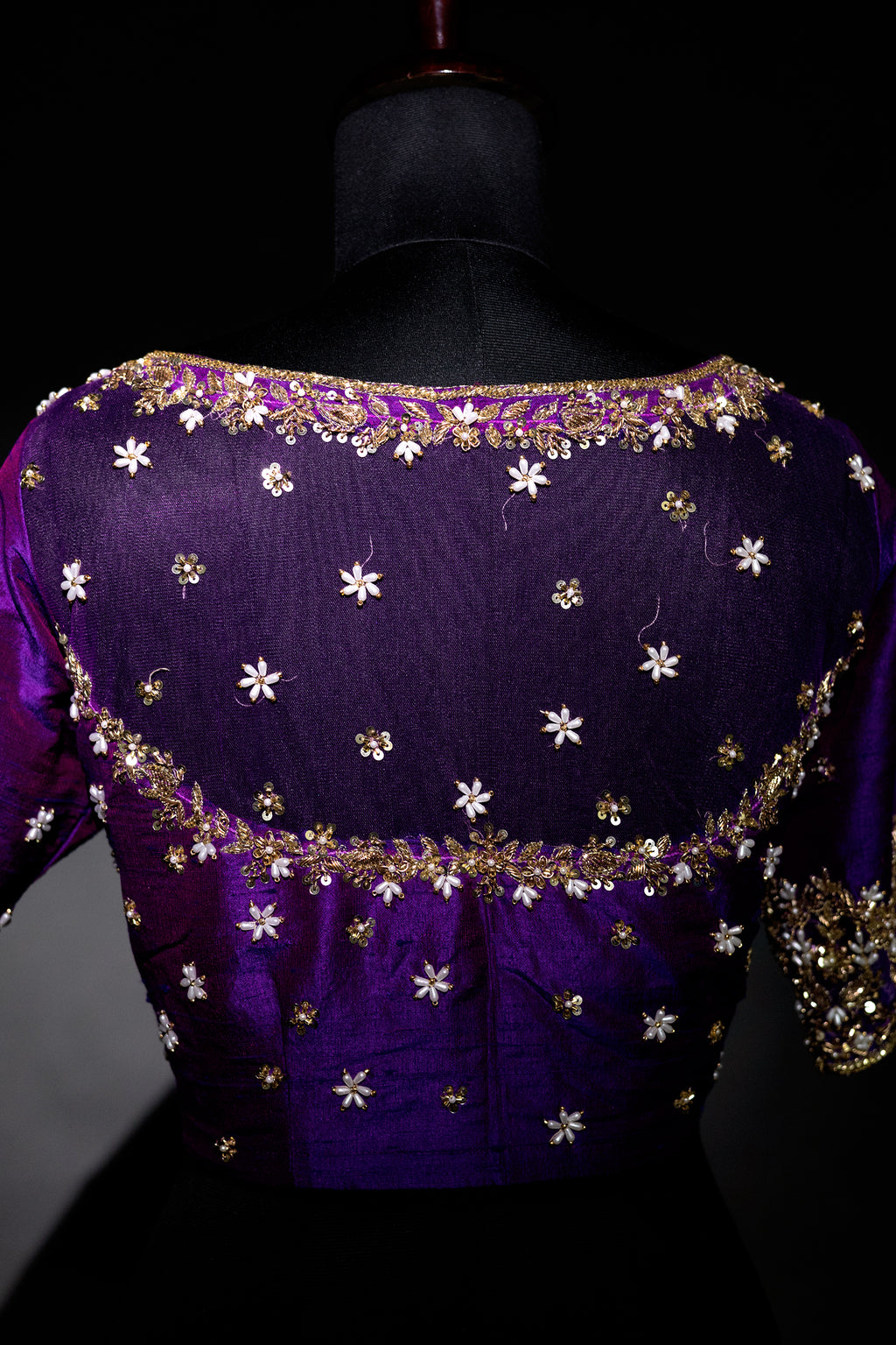 Raw Silk Zardosi Work