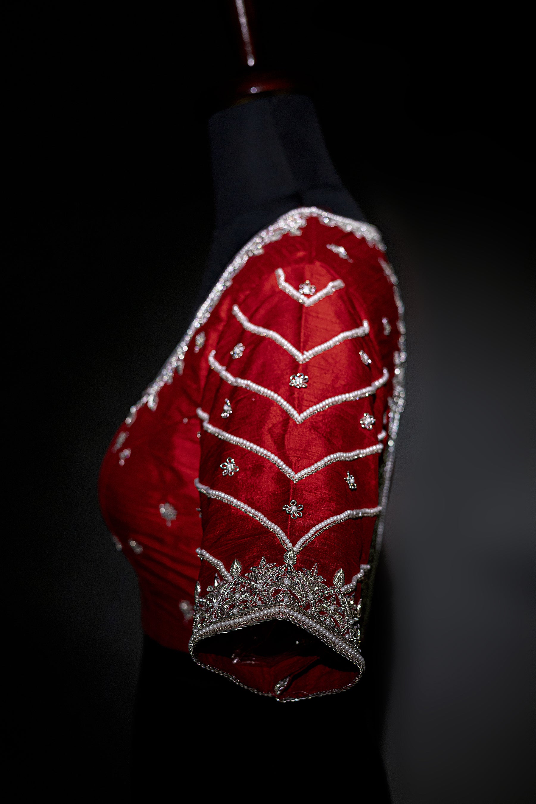 Raw Silk Zardosi Work