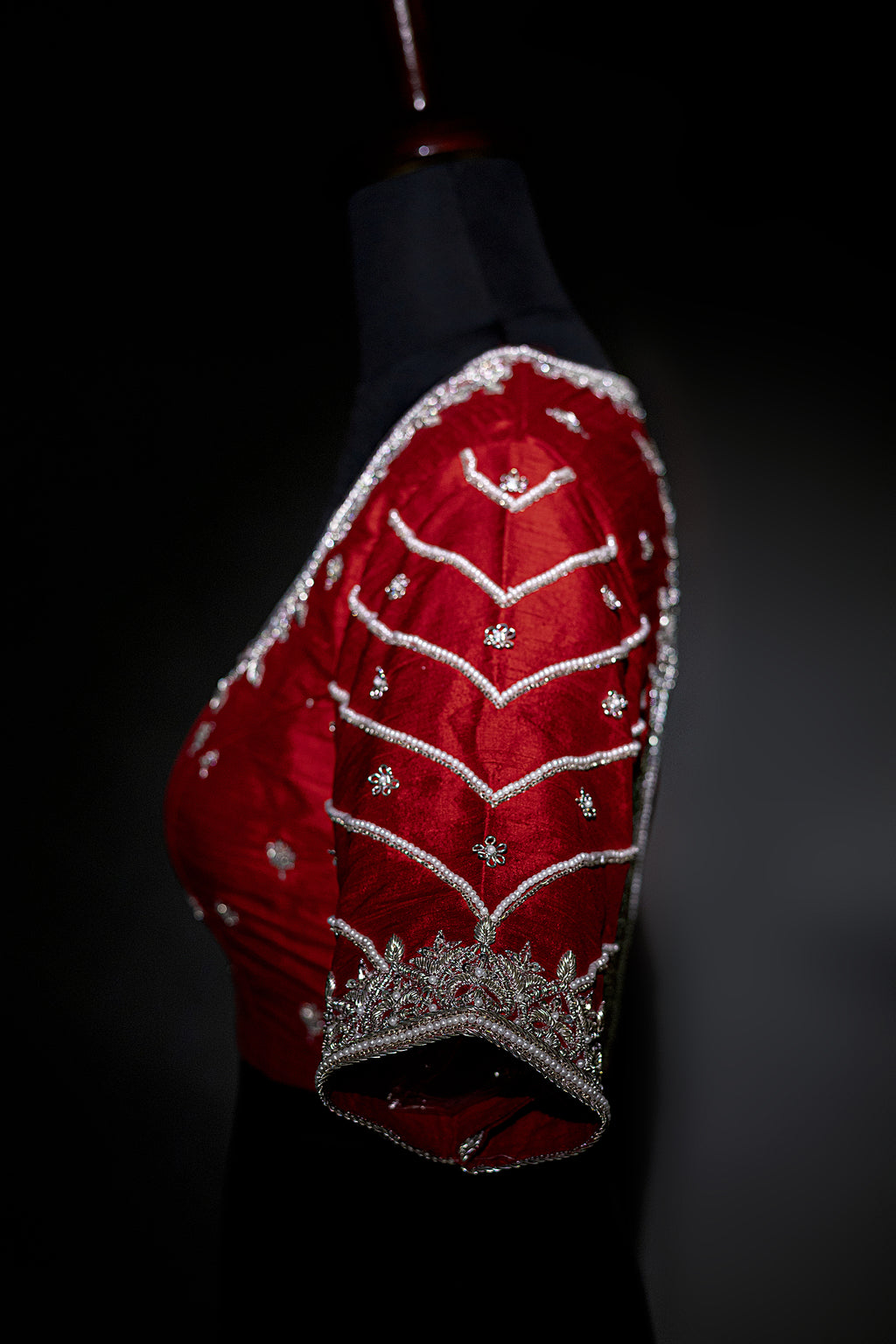 Raw Silk Zardosi Work