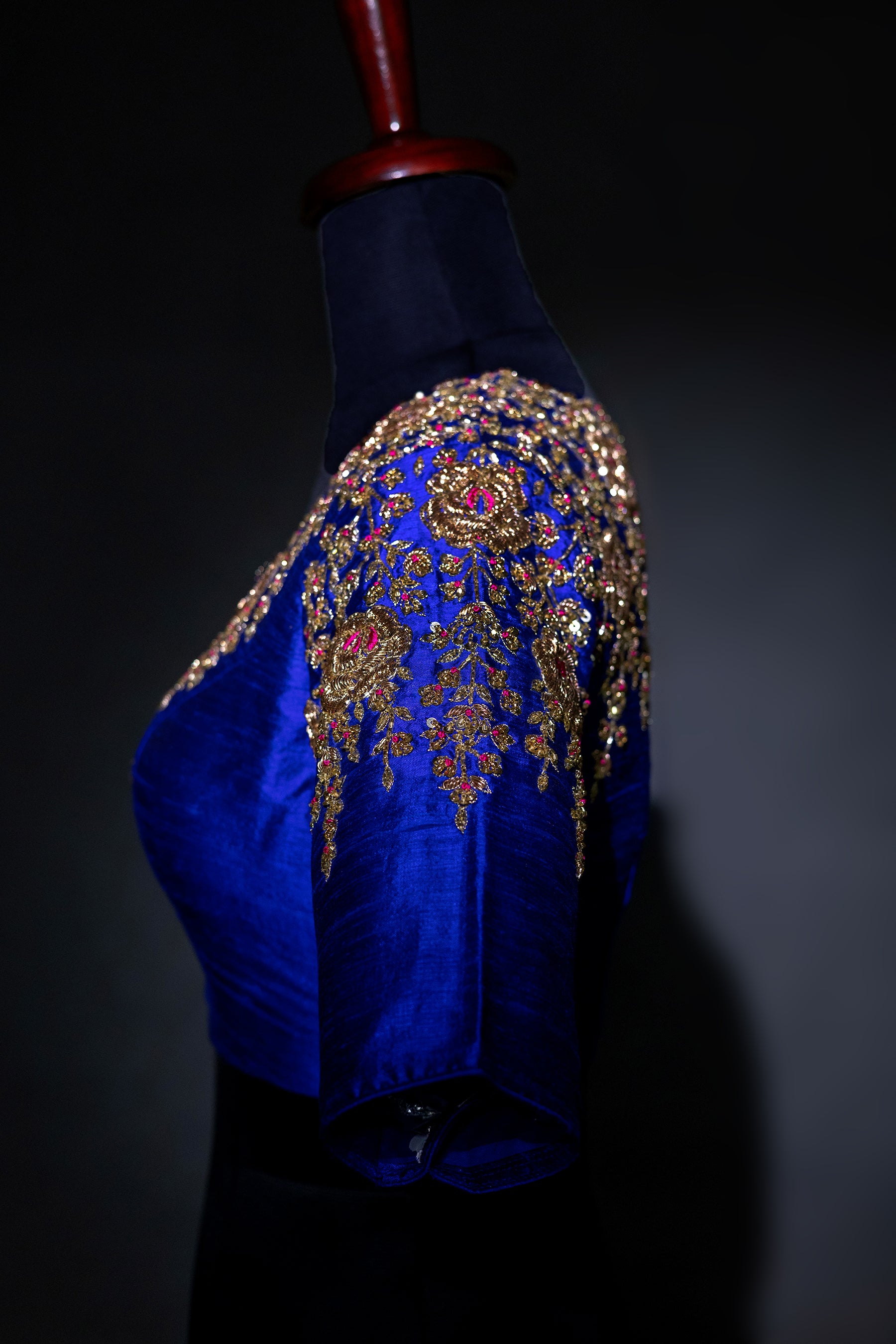 Raw Silk Zardosi Work