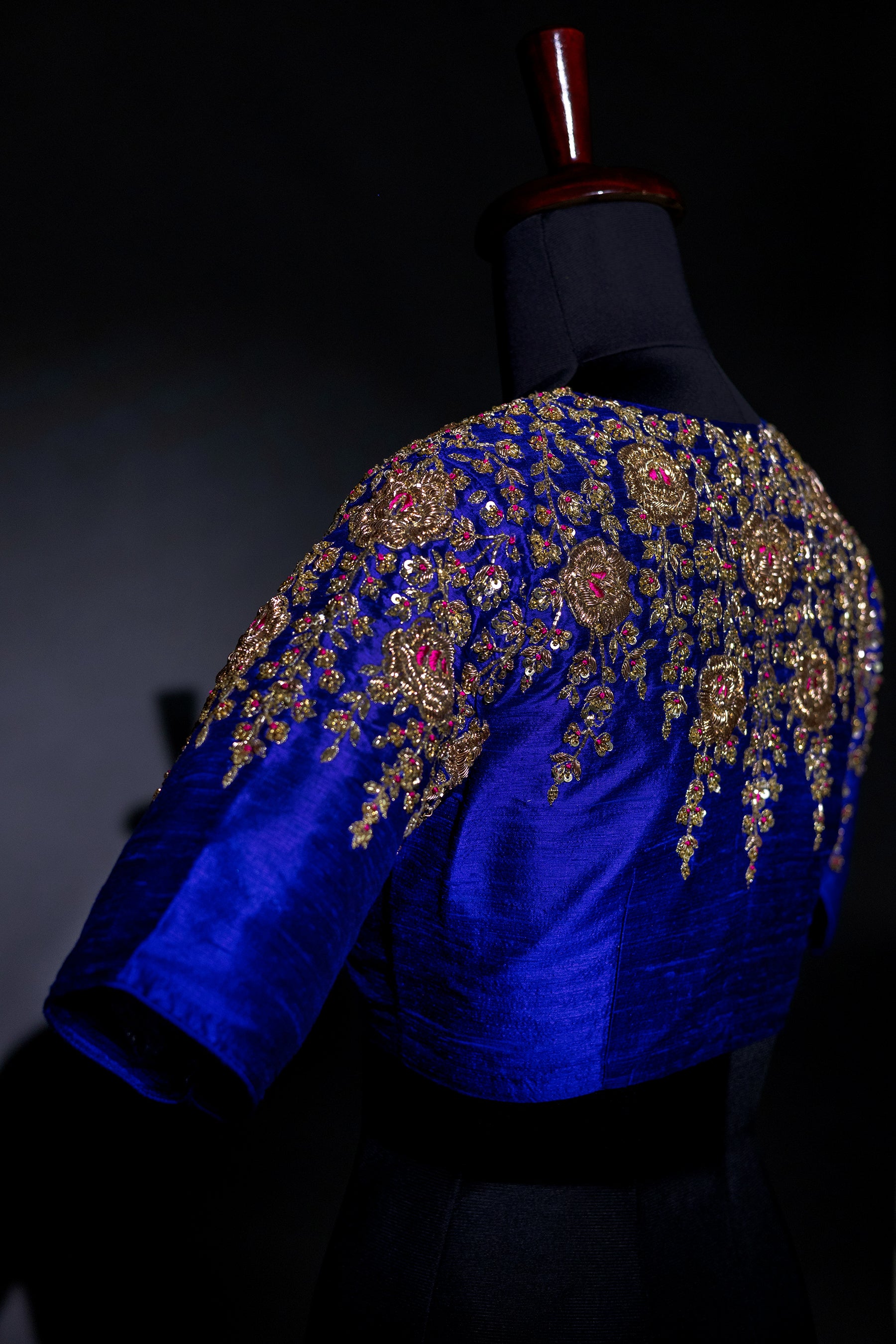 Raw Silk Zardosi Work