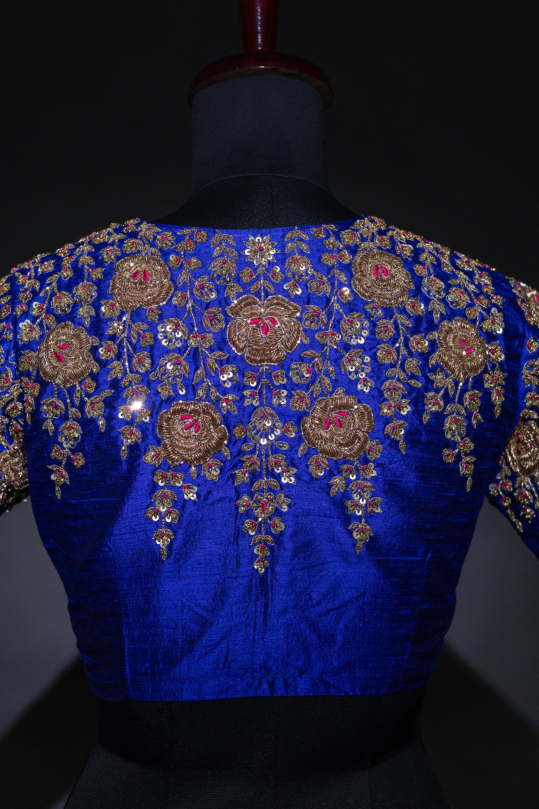 Raw Silk Zardosi Work