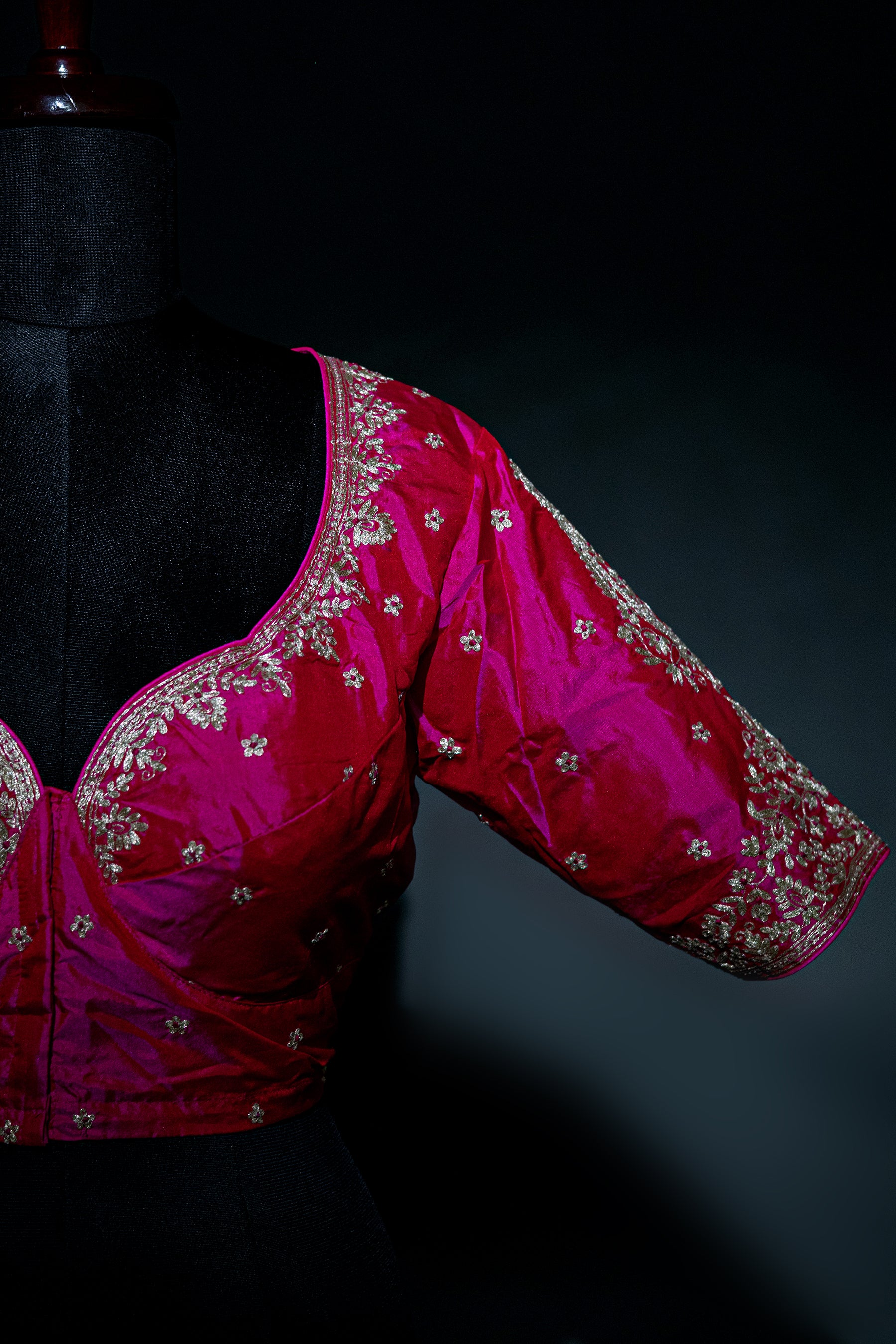 Katan Silk Pita Zari Work