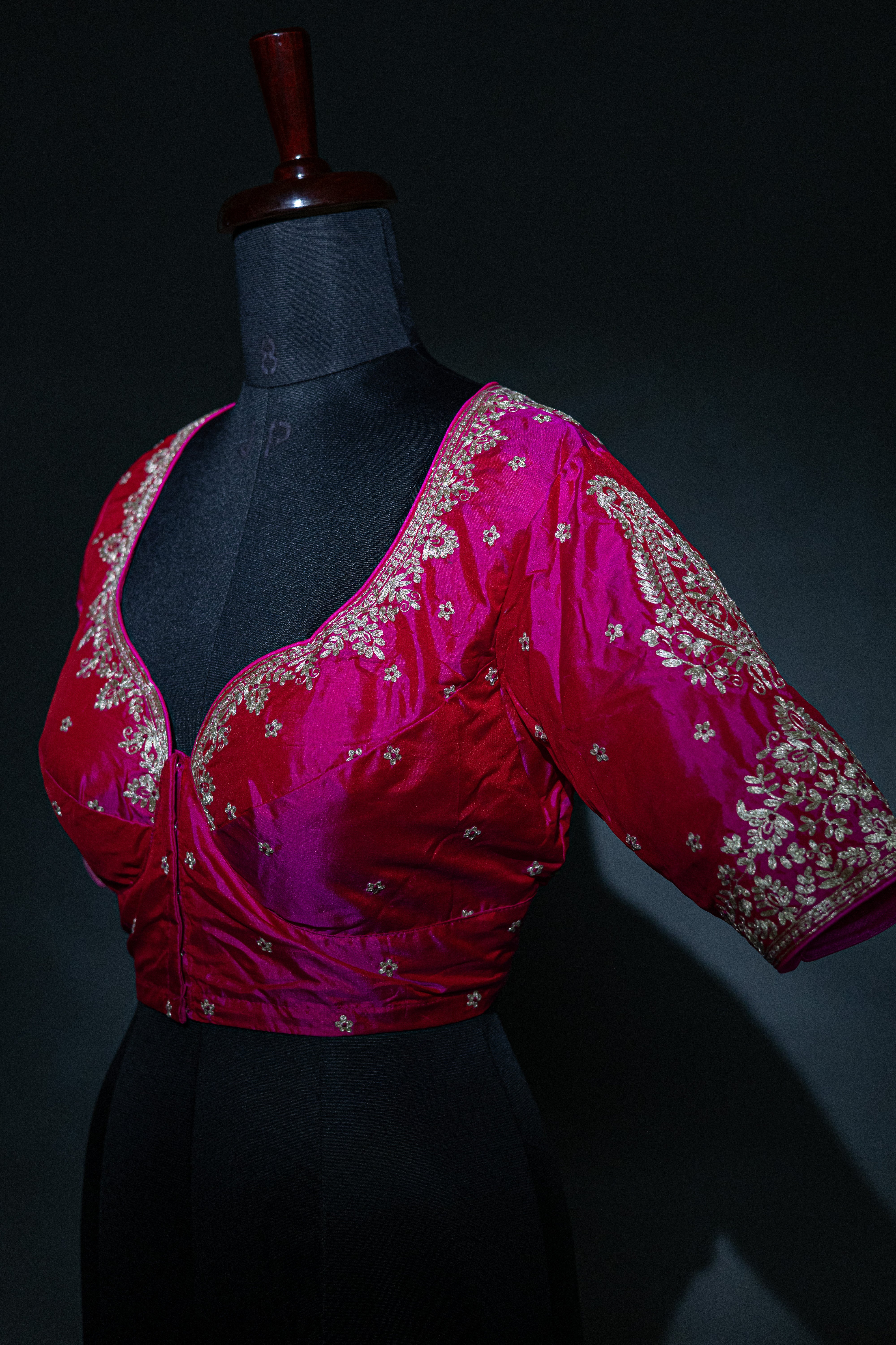 Katan Silk Pita Zari Work