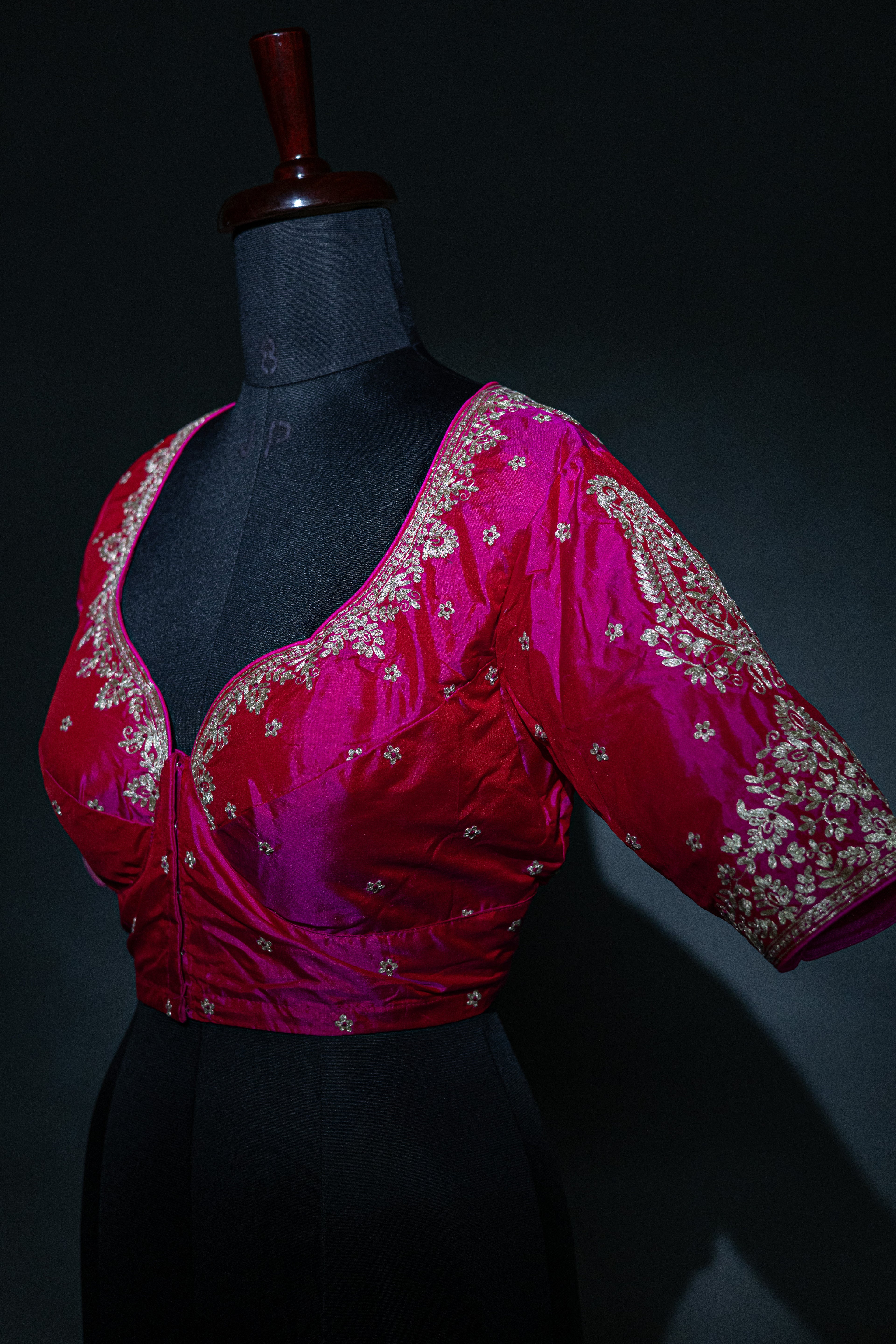 Katan Silk Pita Zari Work