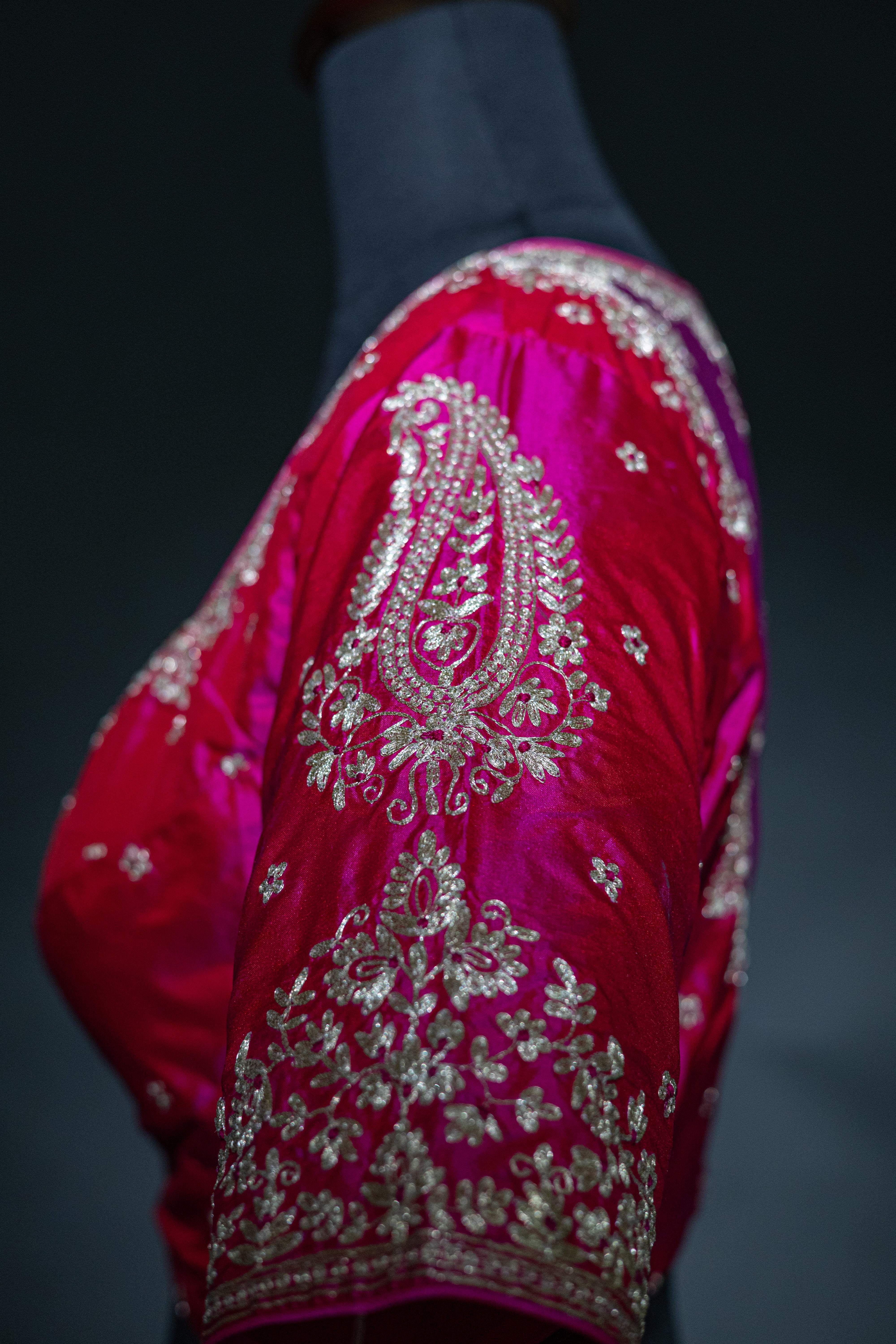 Katan Silk Pita Zari Work