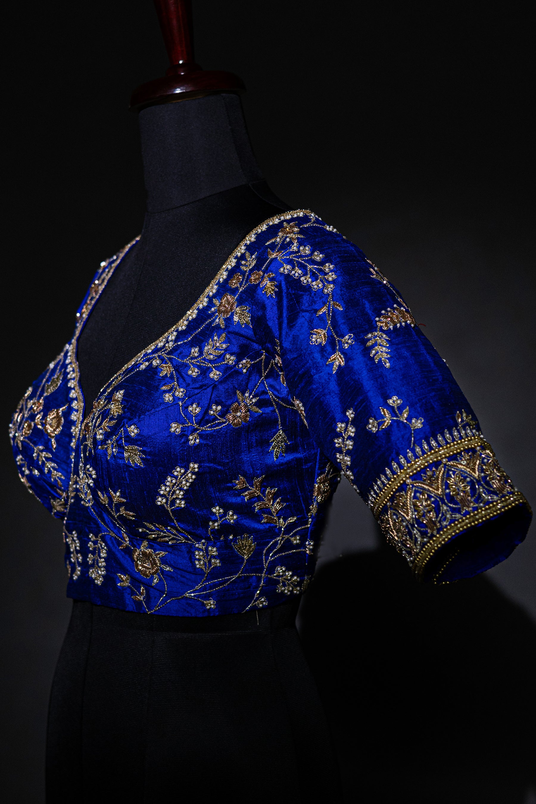 Raw Silk Zardosi Work