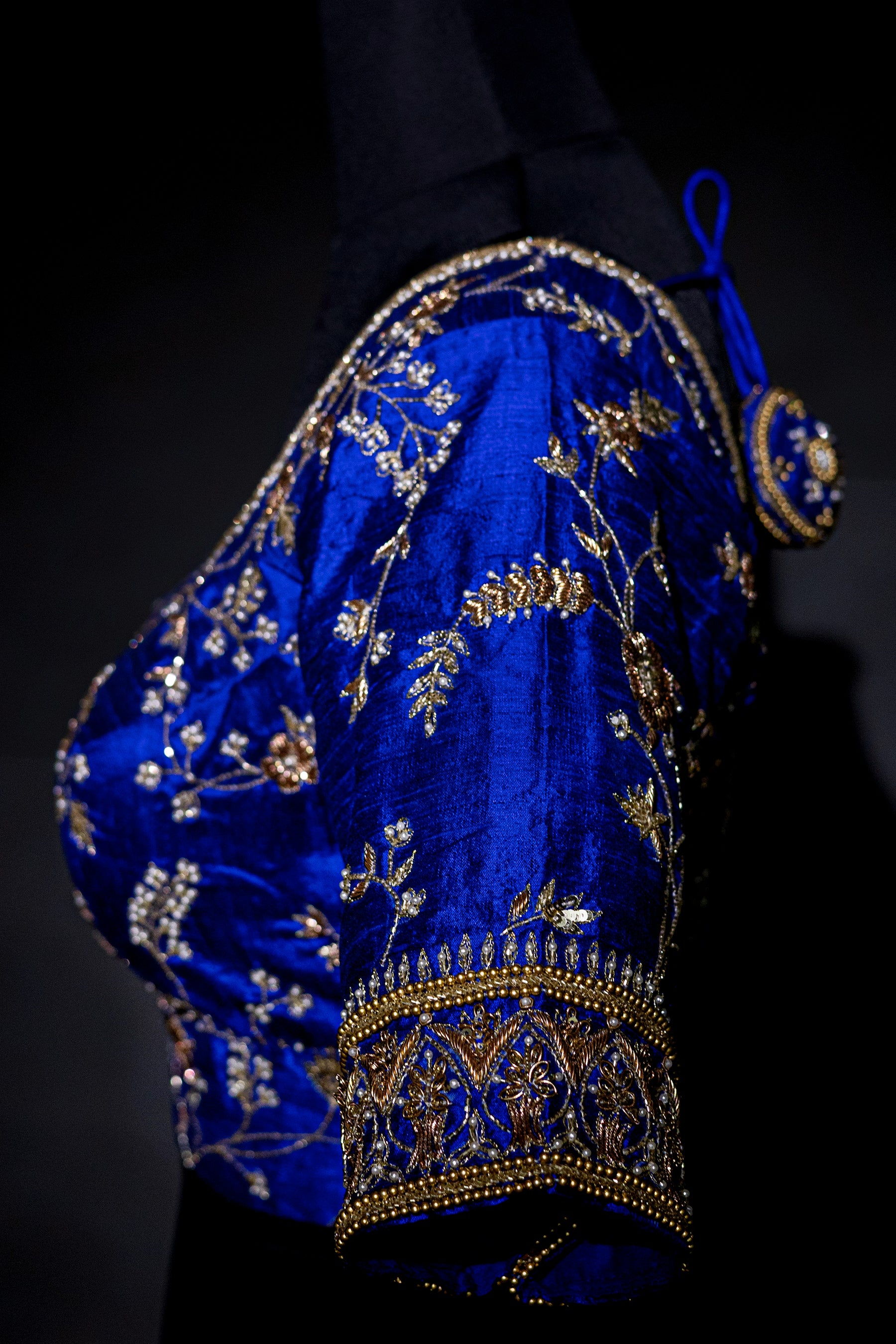 Raw Silk Zardosi Work