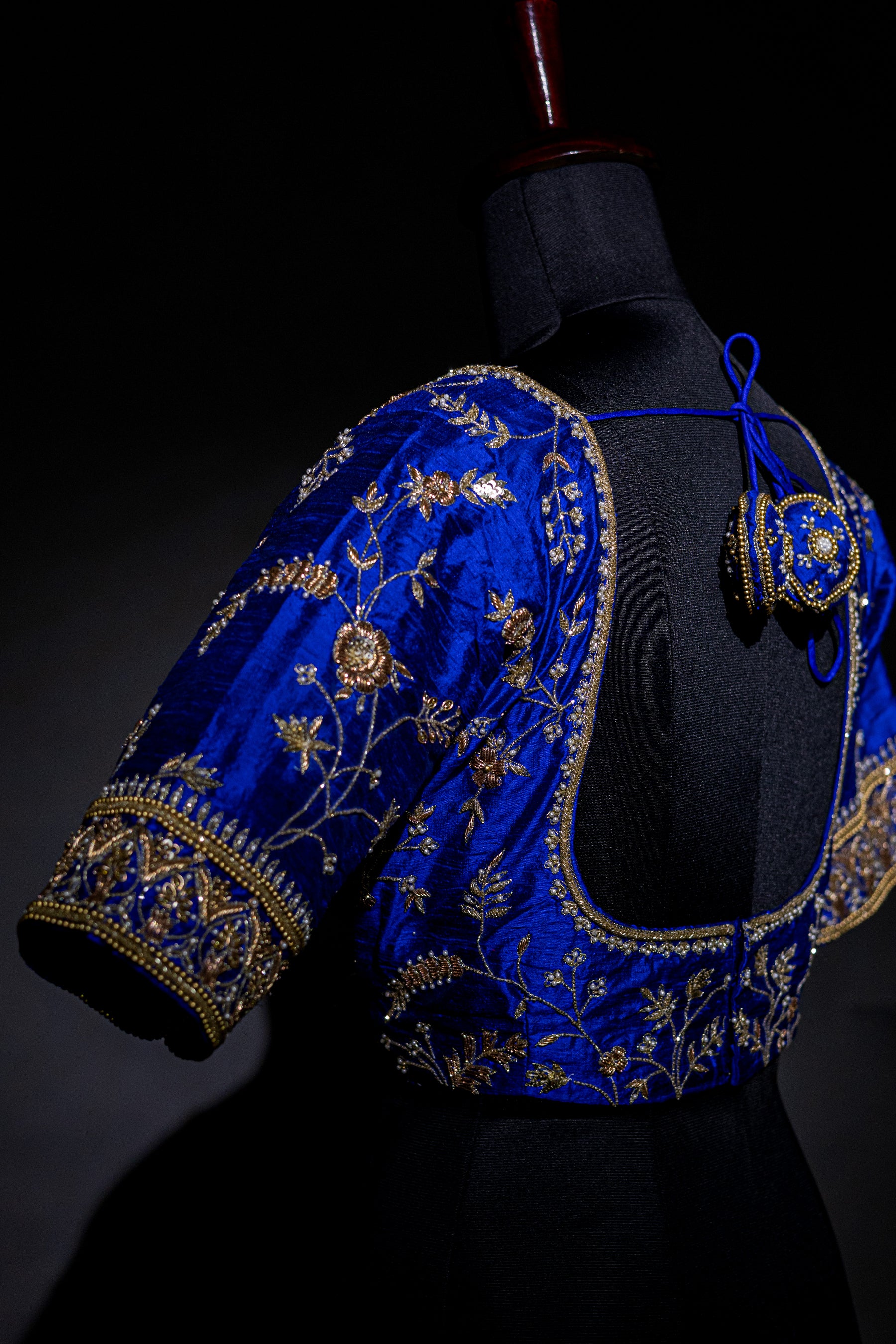 Raw Silk Zardosi Work