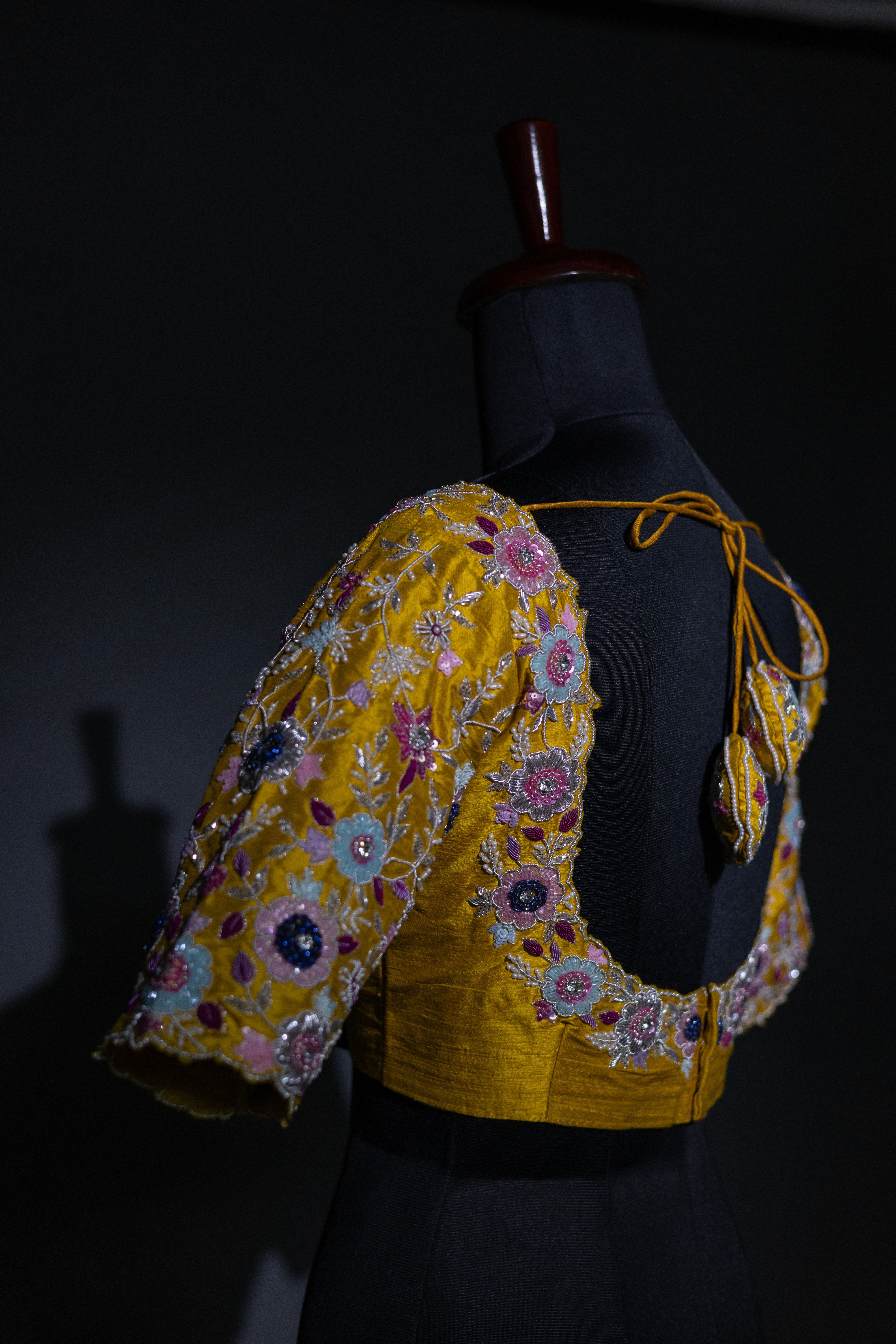 Raw Silk Zardosi Work