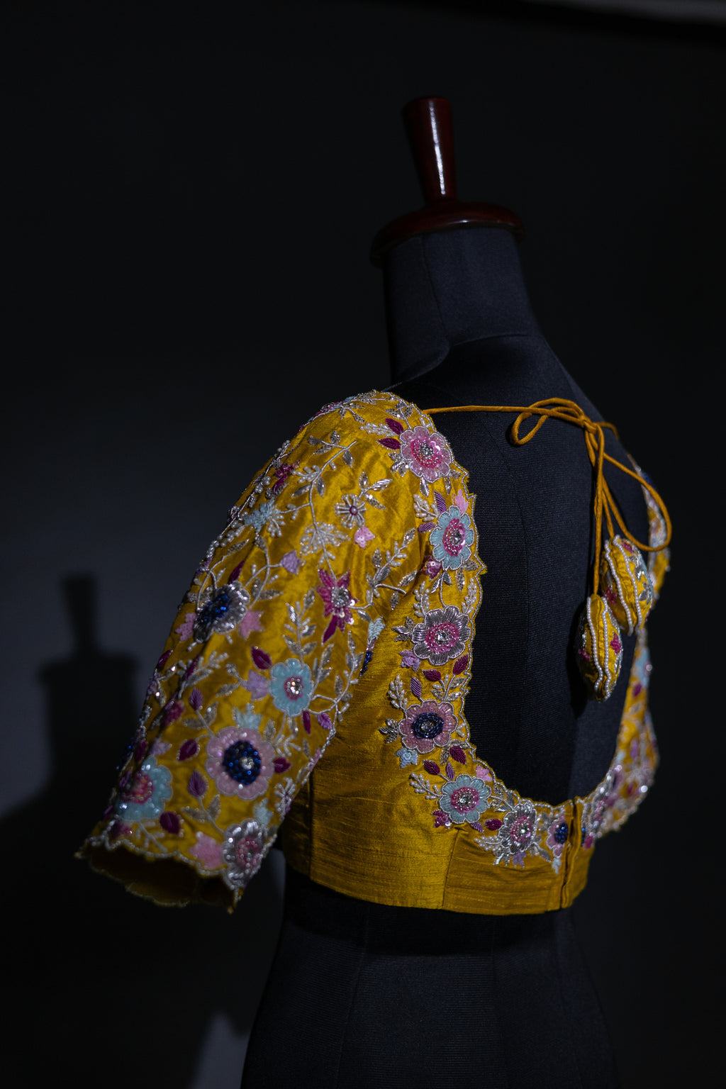 Raw Silk Zardosi Work