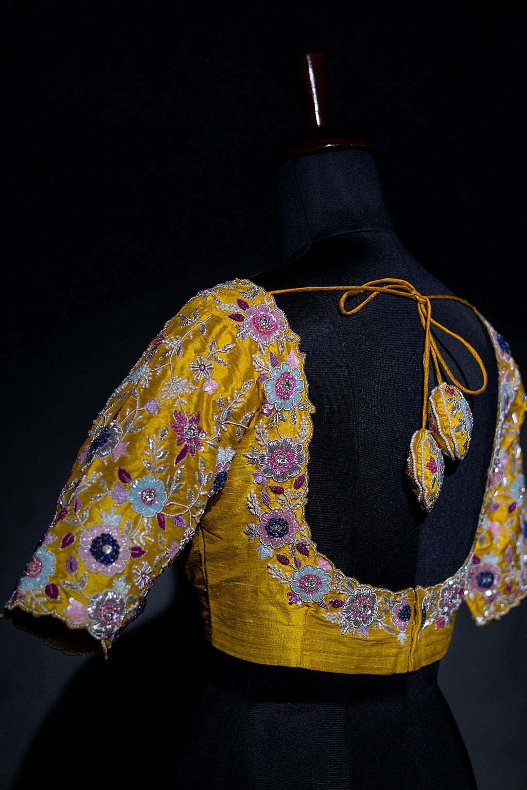 Raw Silk Zardosi Work