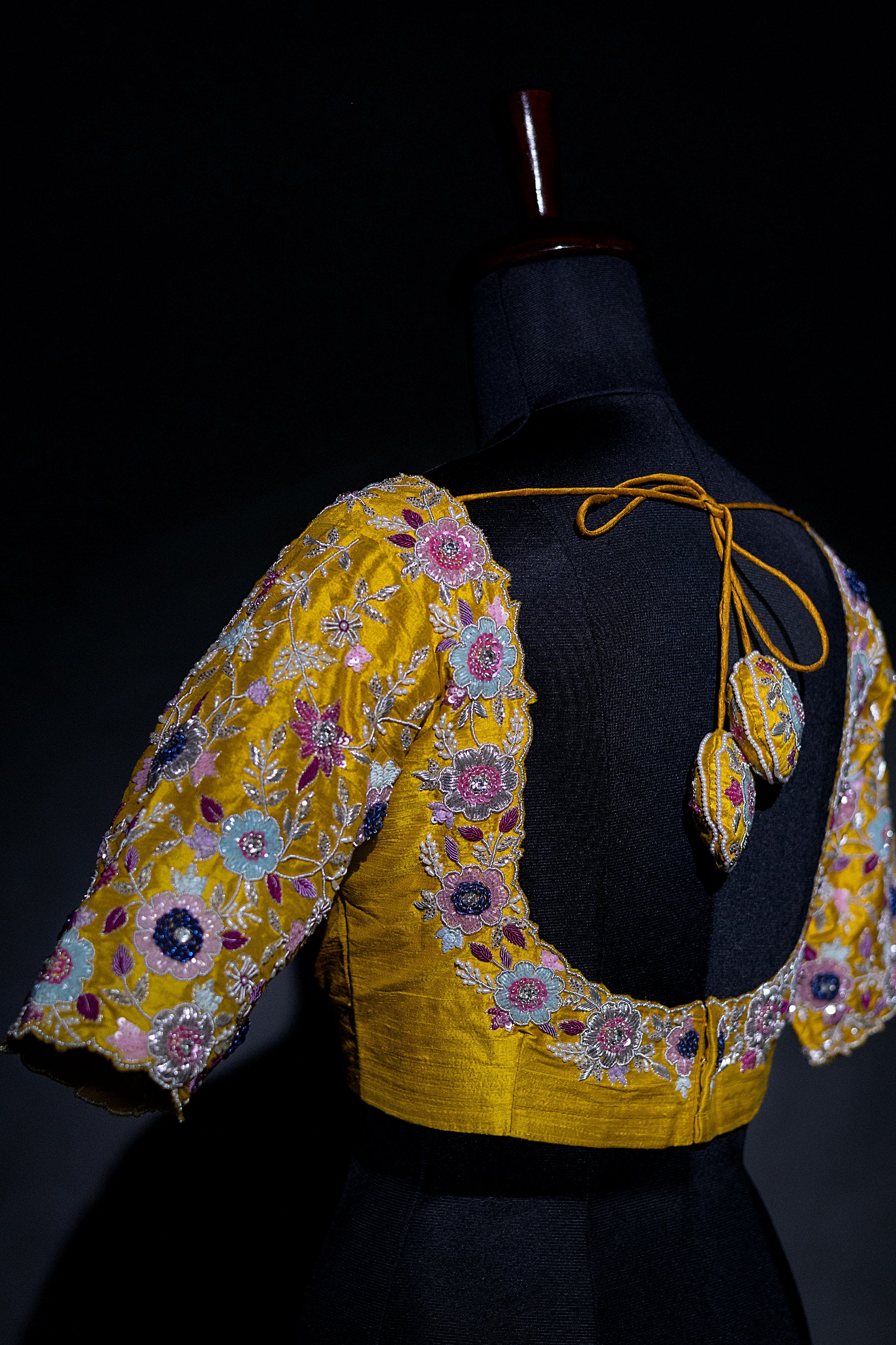 Raw Silk Zardosi Work