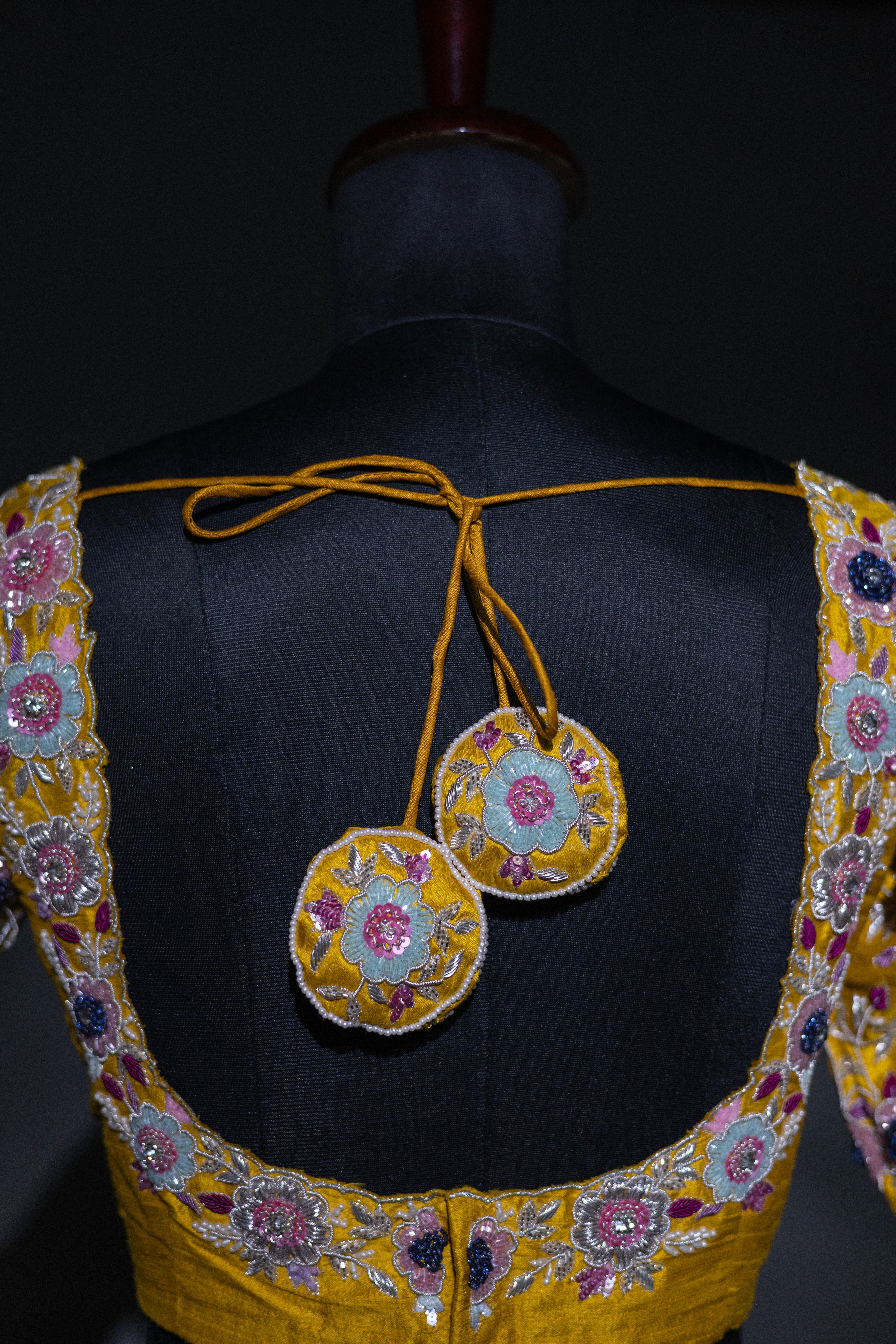 Raw Silk Zardosi Work