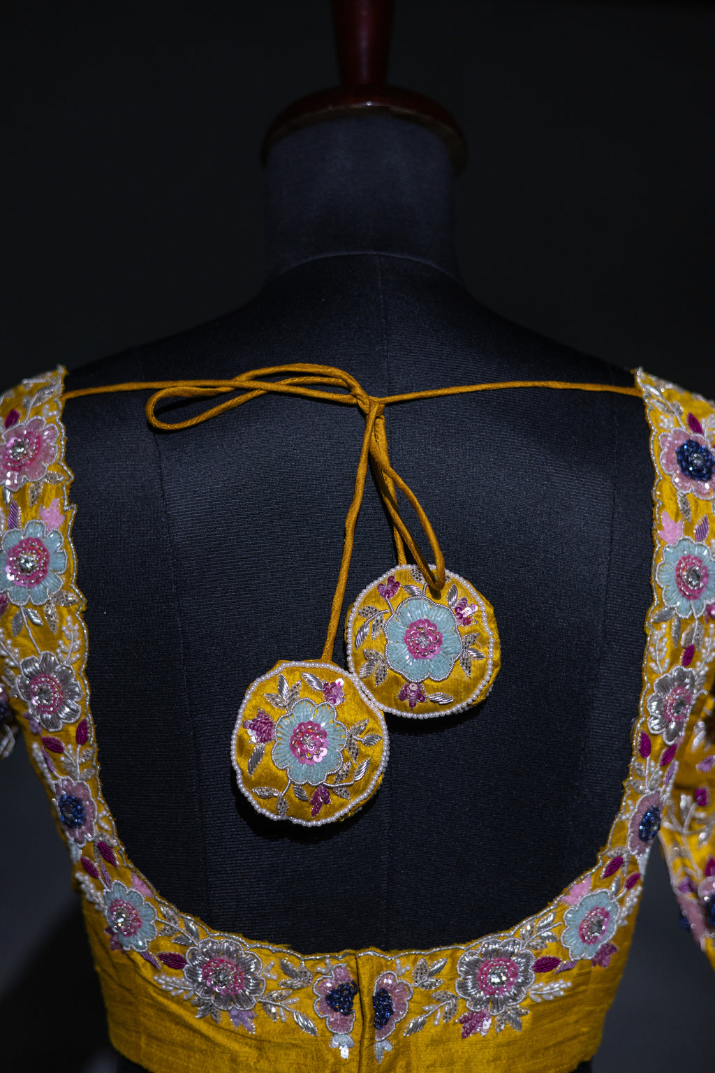 Raw Silk Zardosi Work