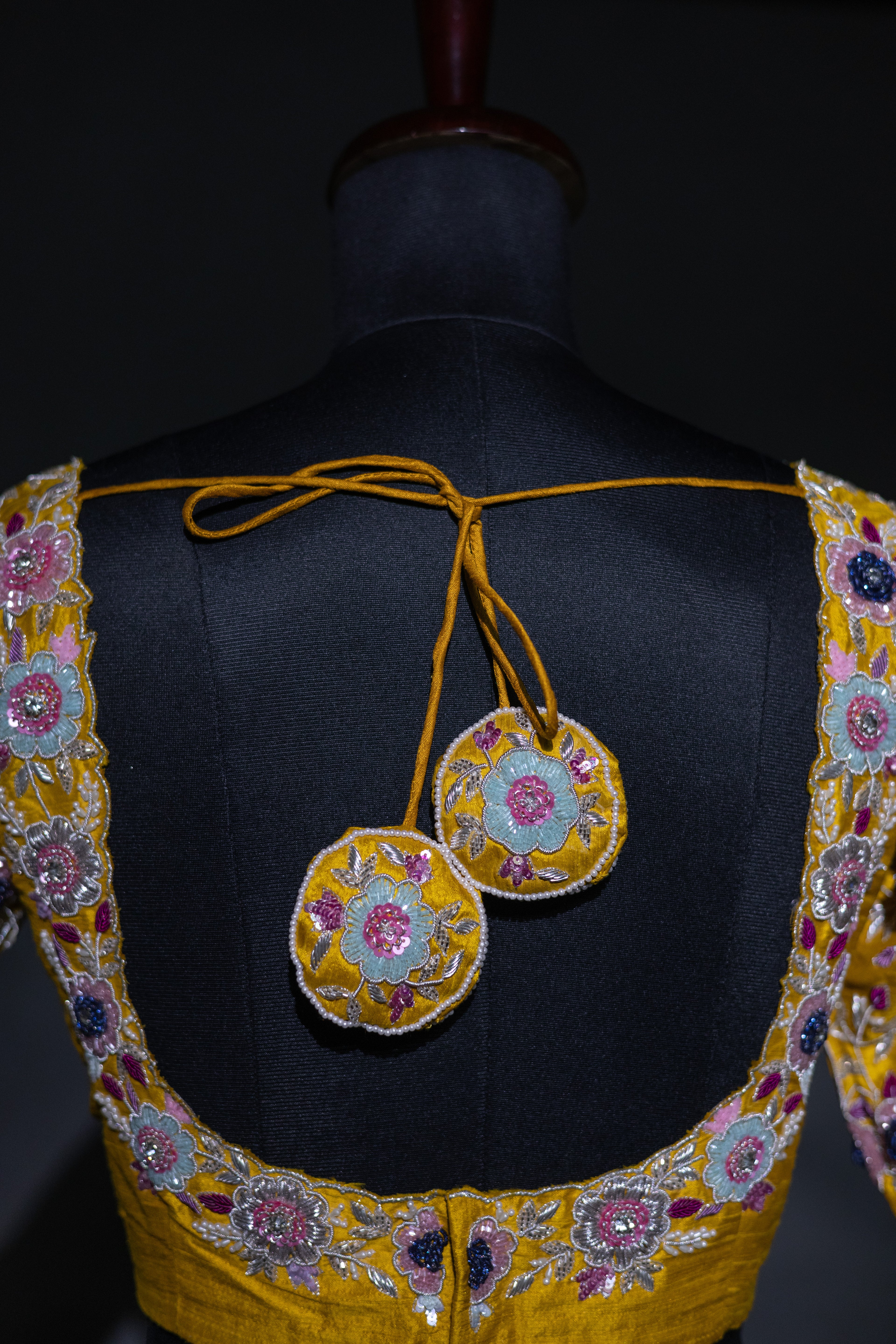 Raw Silk Zardosi Work