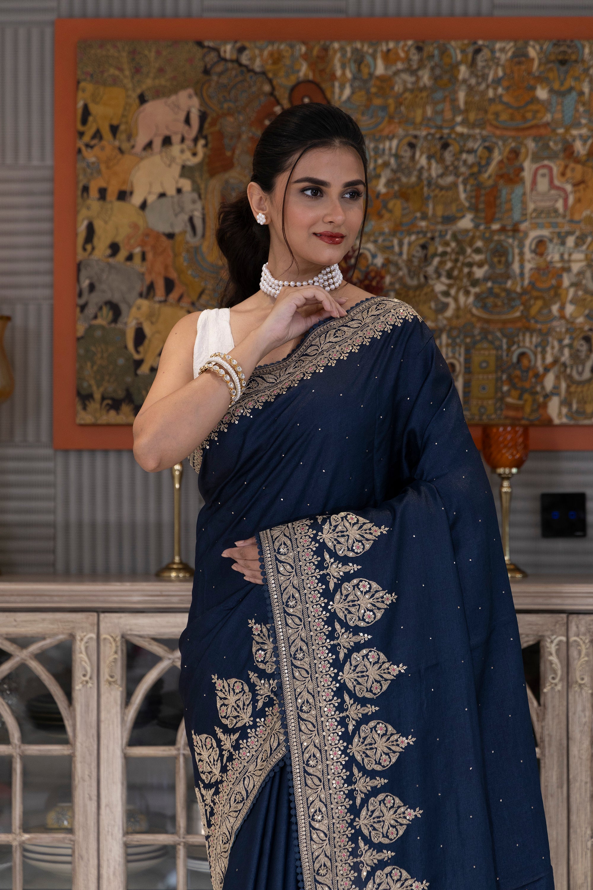 Tussar Mukesh Handwork