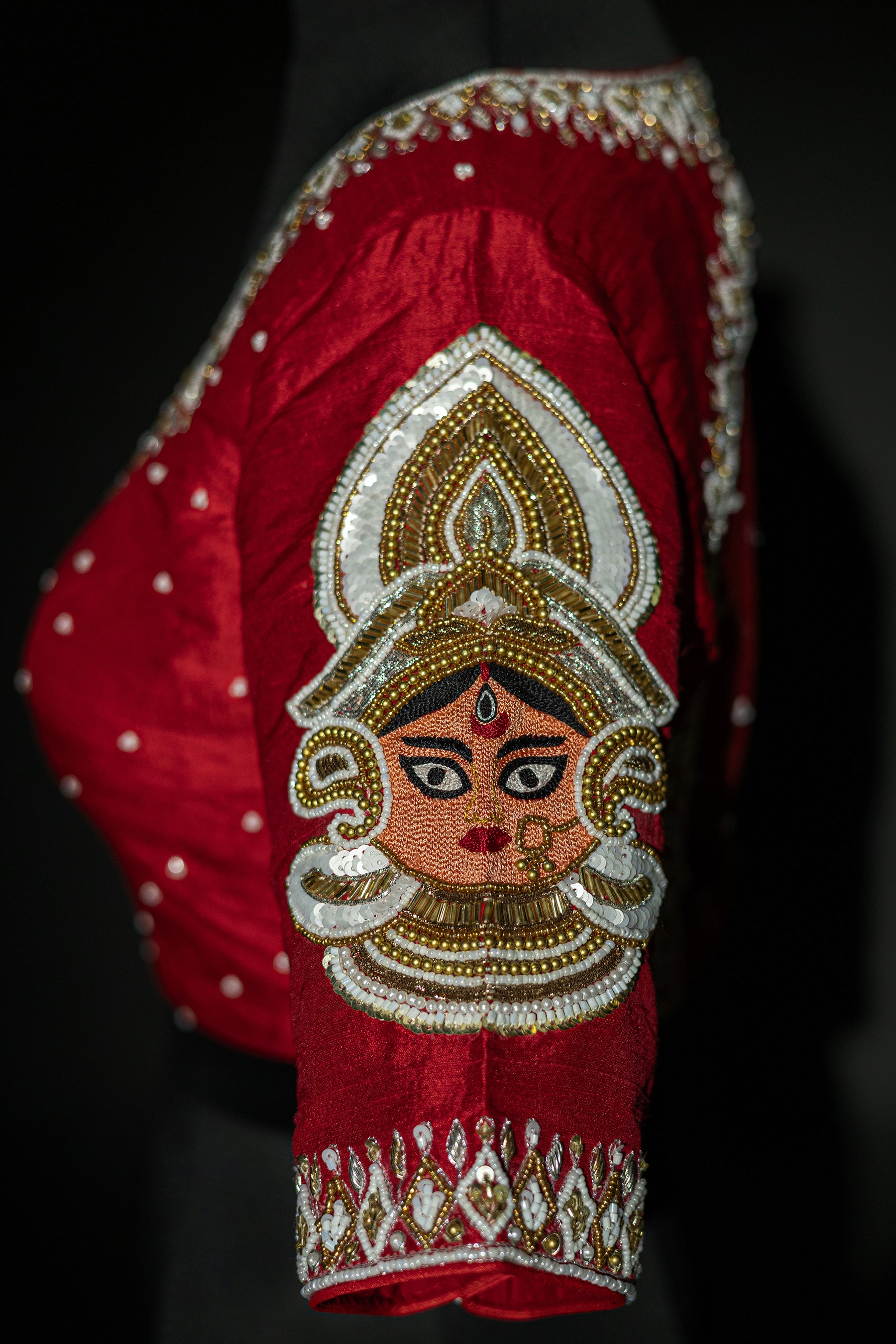 Raw Silk Zardosi Work