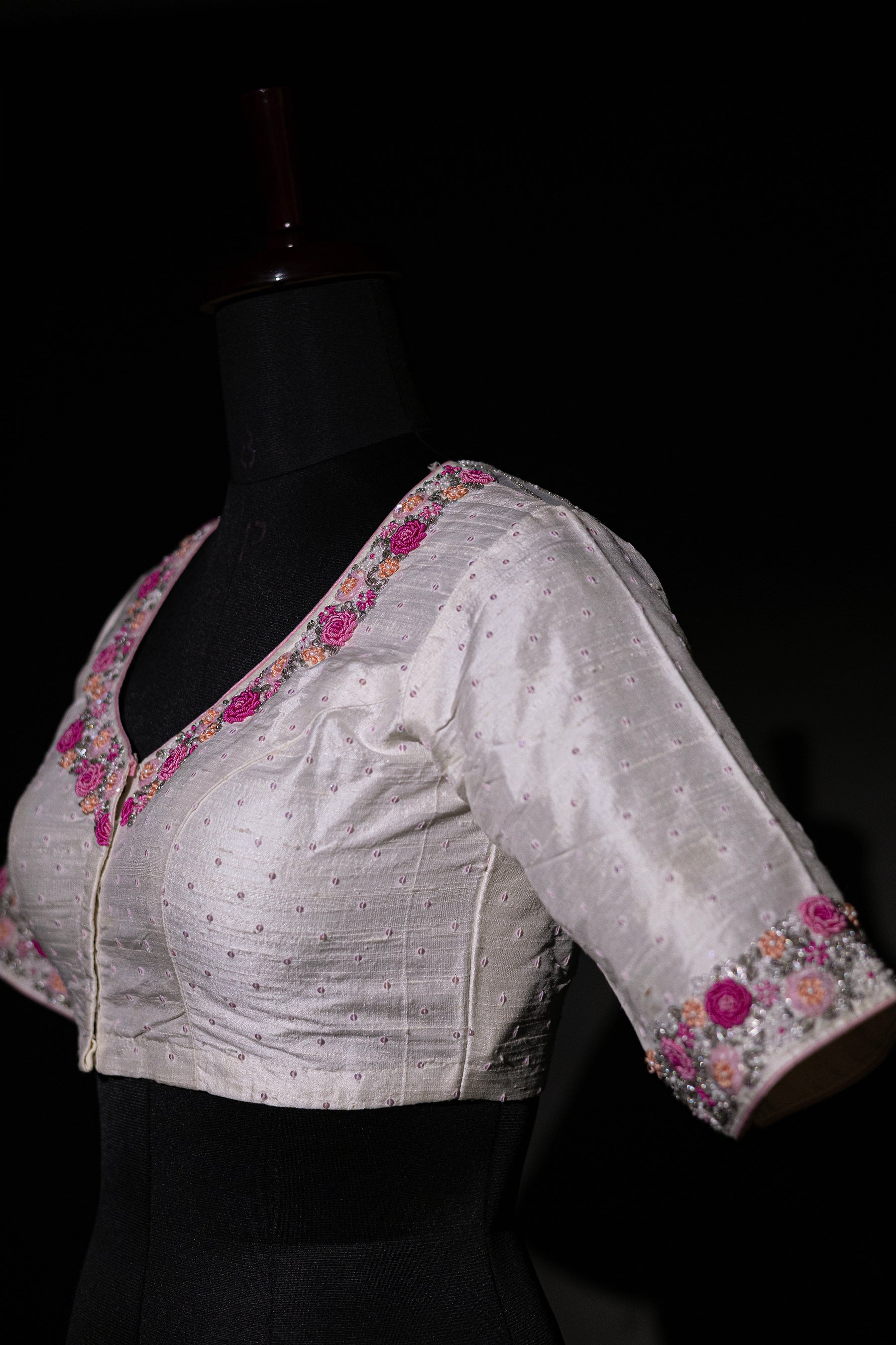 Raw Silk Hand Work
