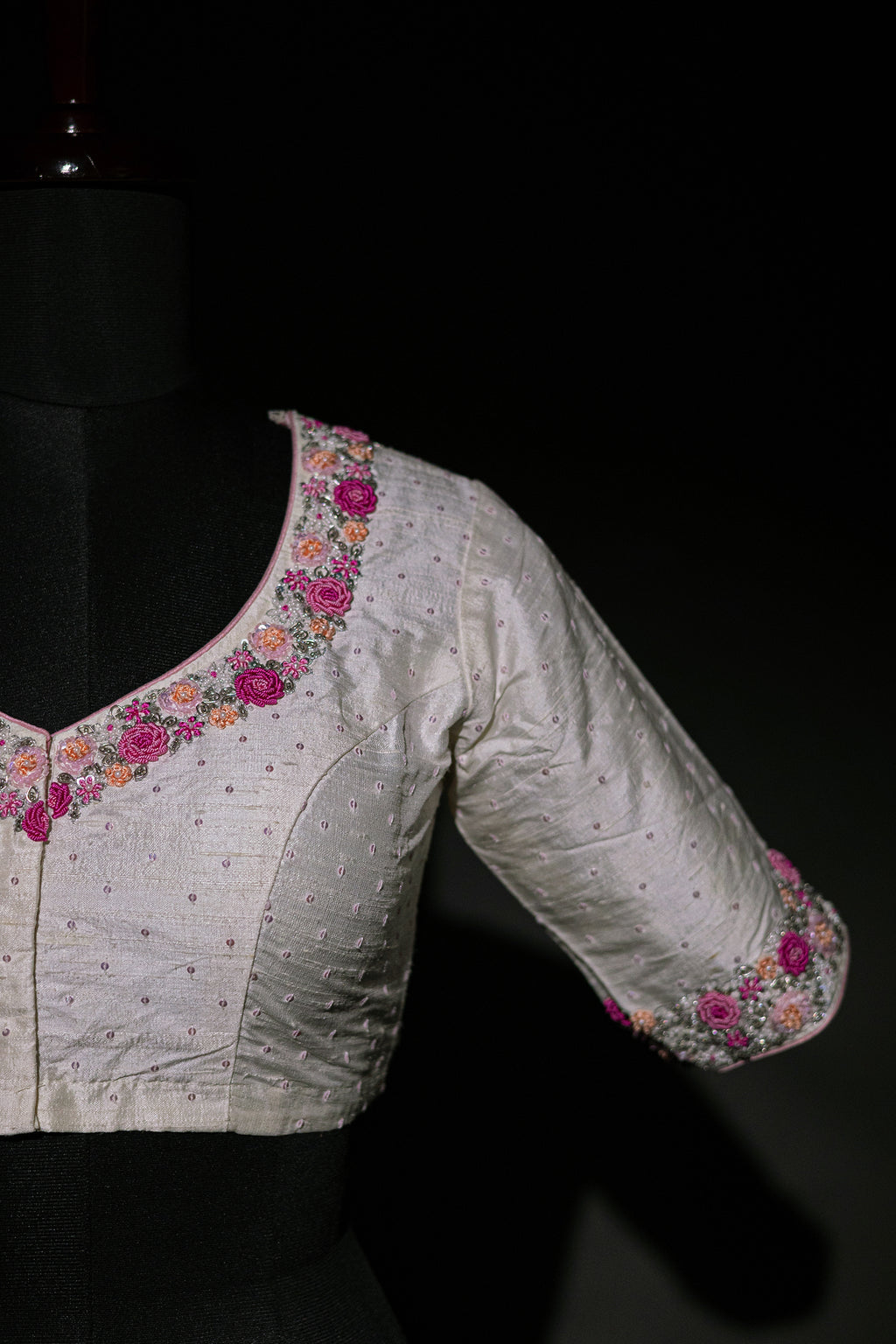 Raw Silk Hand Work