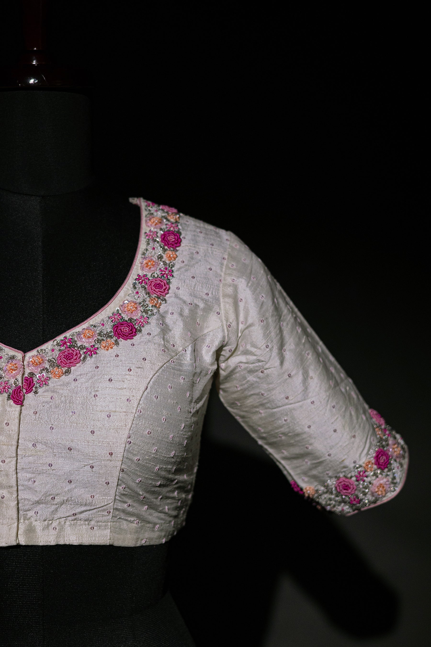 Raw Silk Hand Work