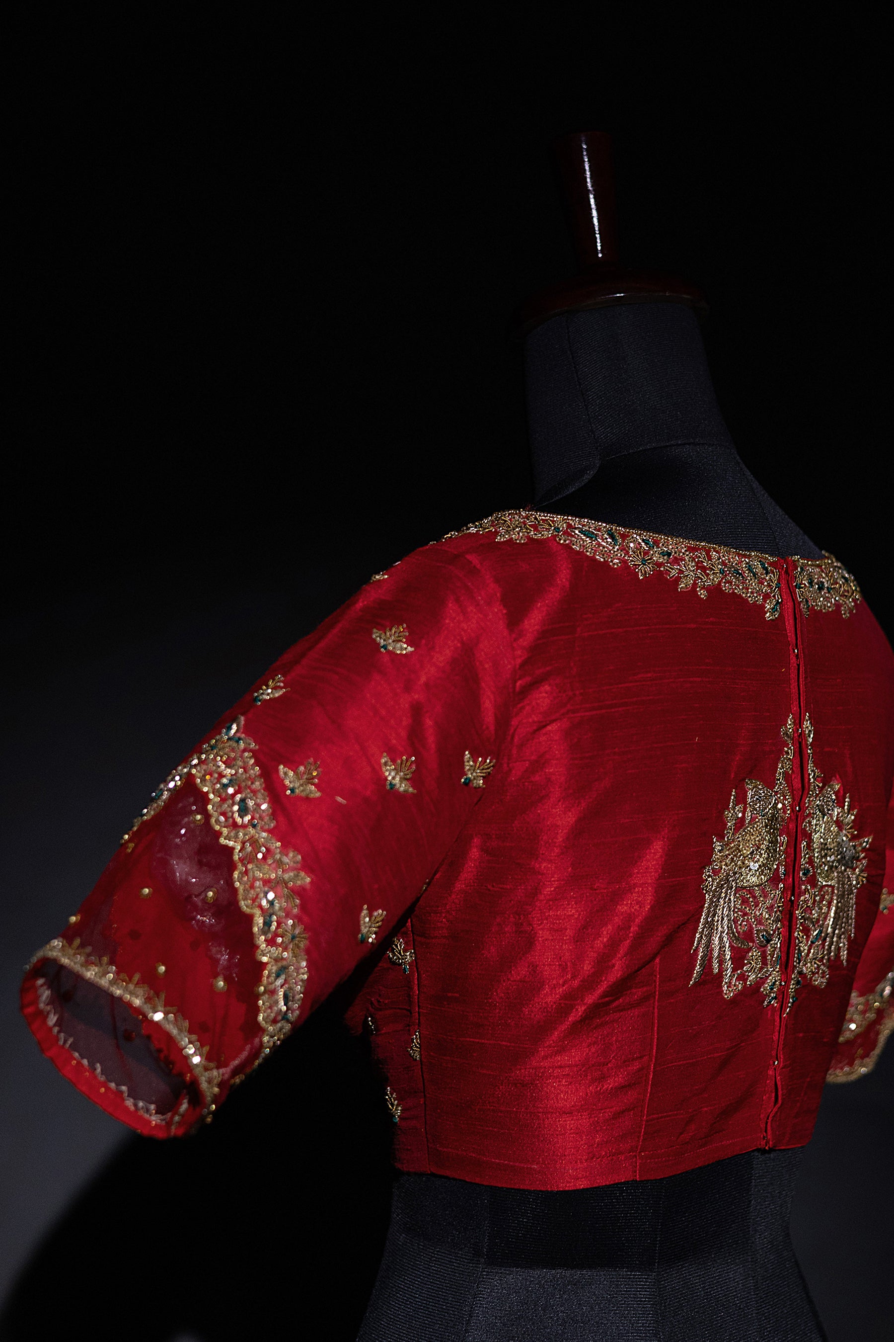 Raw Silk Zardosi Work
