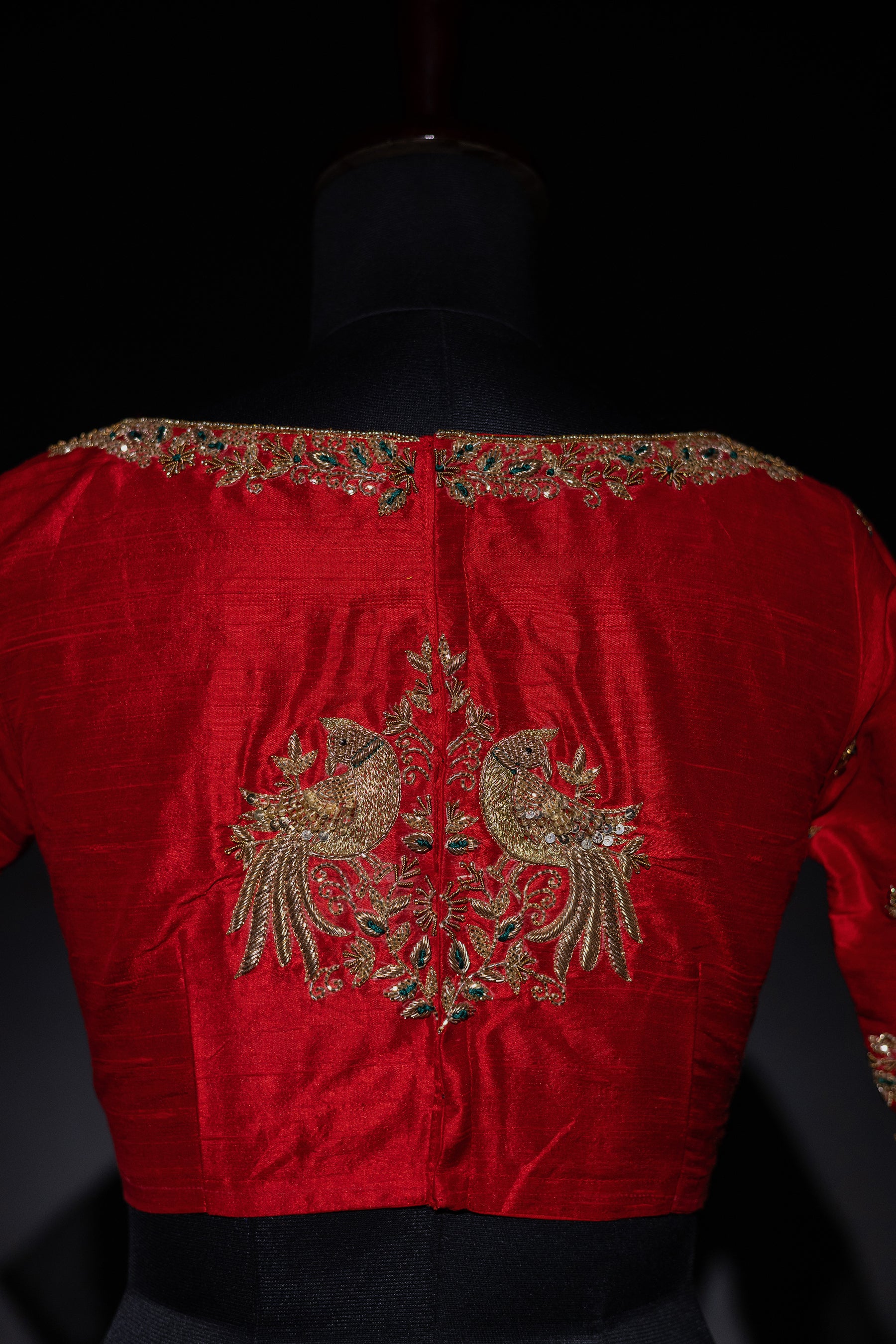 Raw Silk Zardosi Work