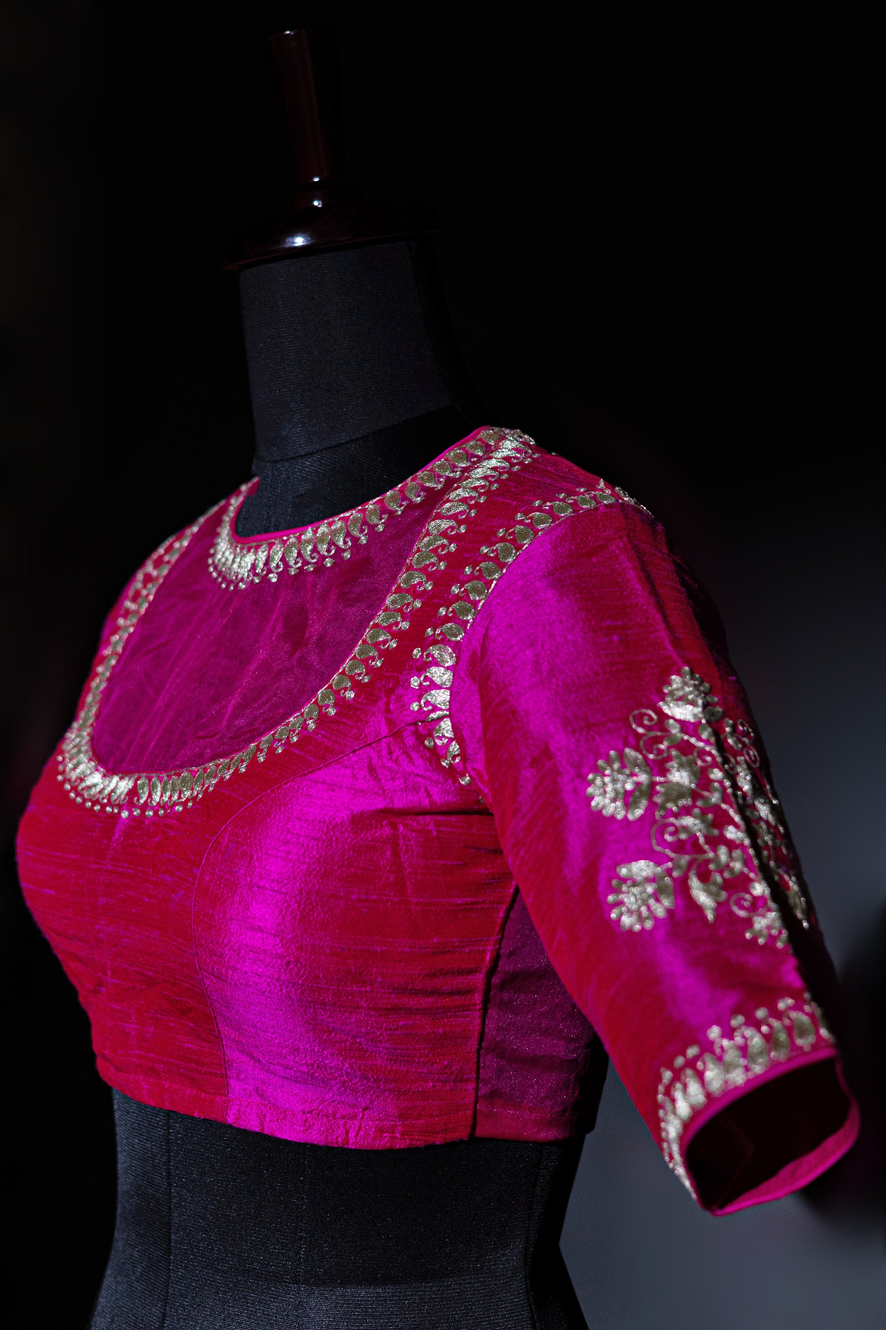 Raw Silk Pitazari Work