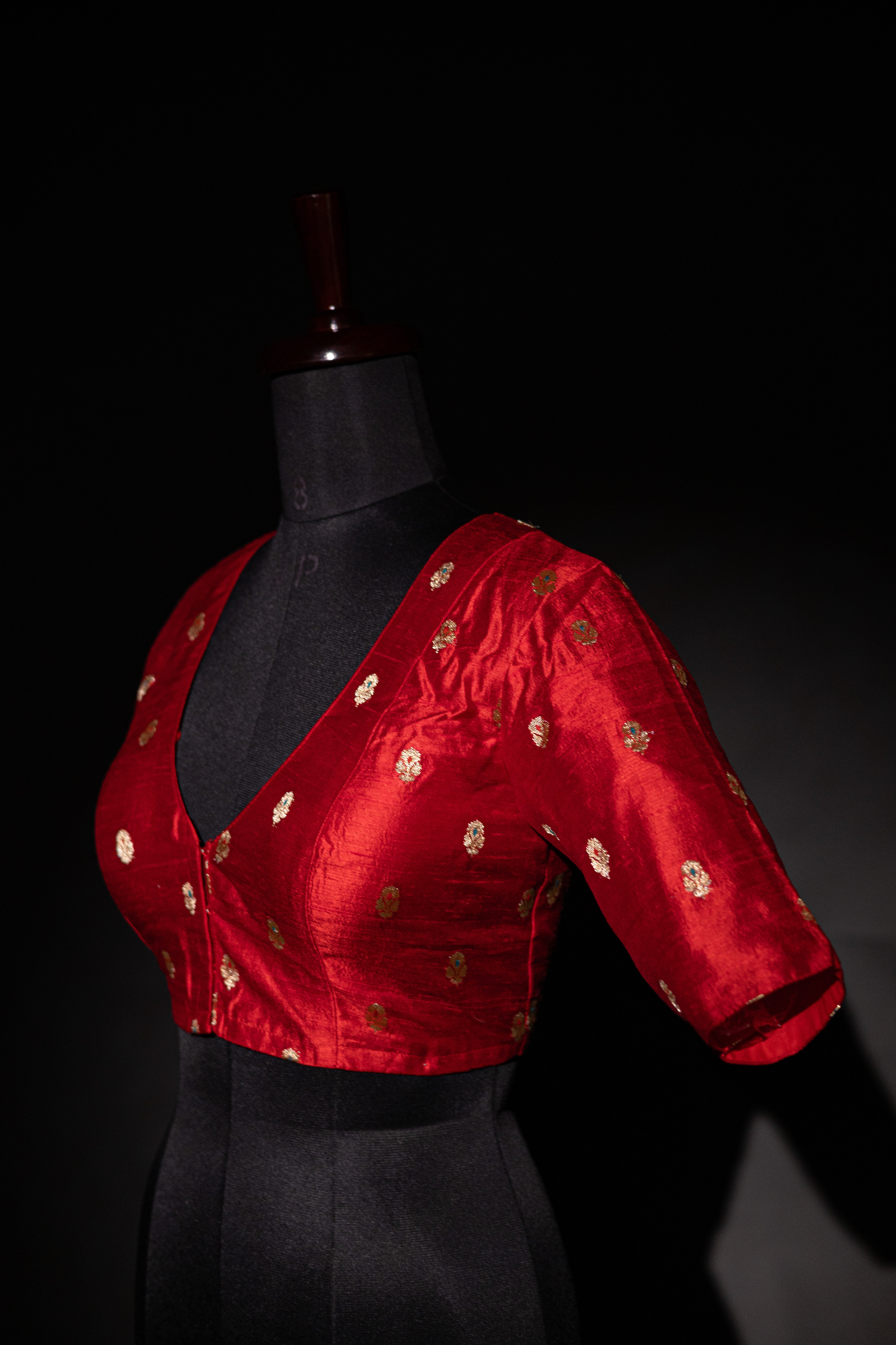 Raw Silk Zardosi Work