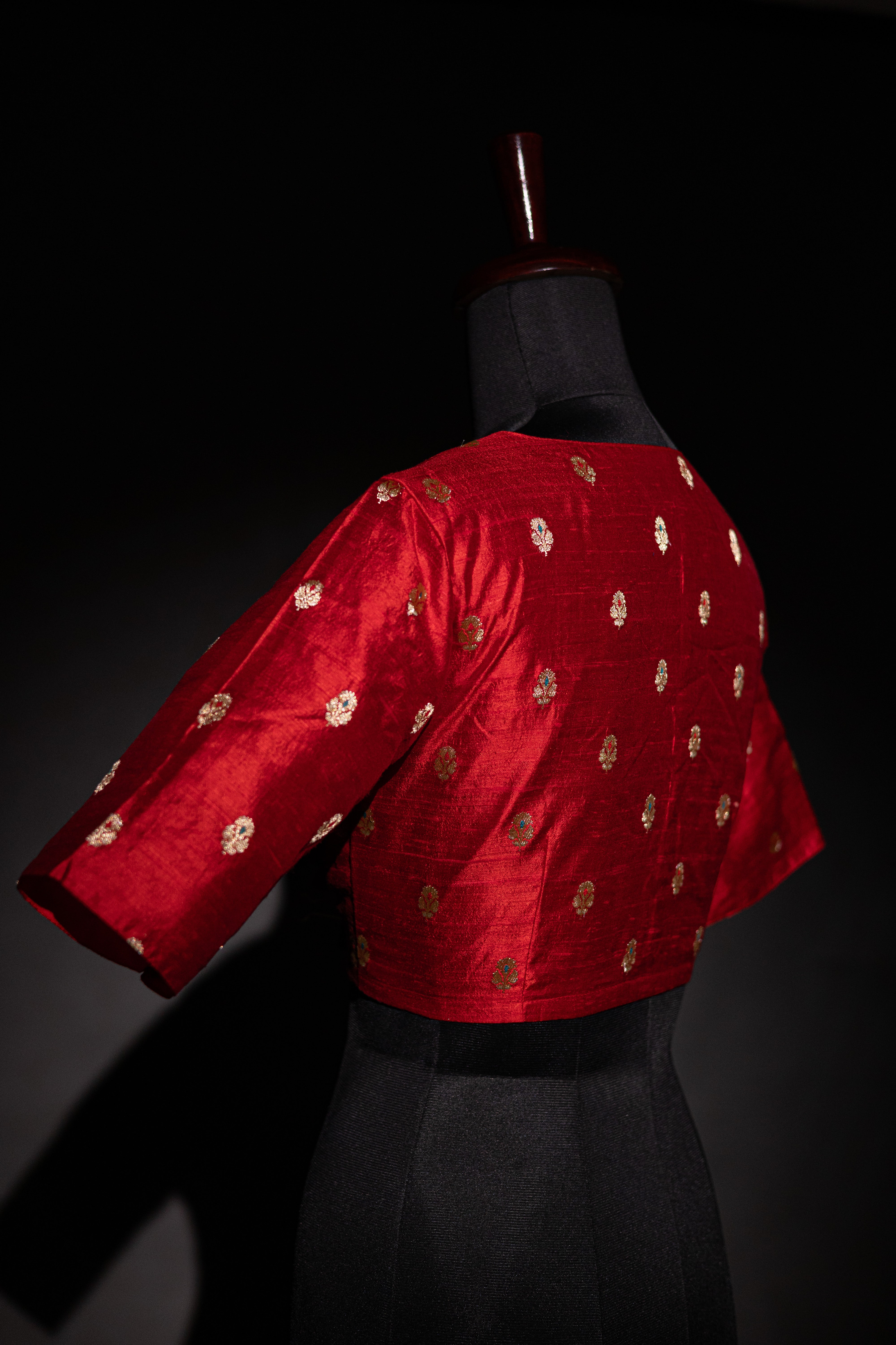 Raw Silk Zardosi Work