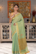 Linen Tissue Zardosi Work