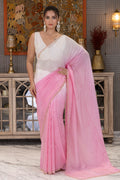Chiffon Organza Shaded Zardosi Work