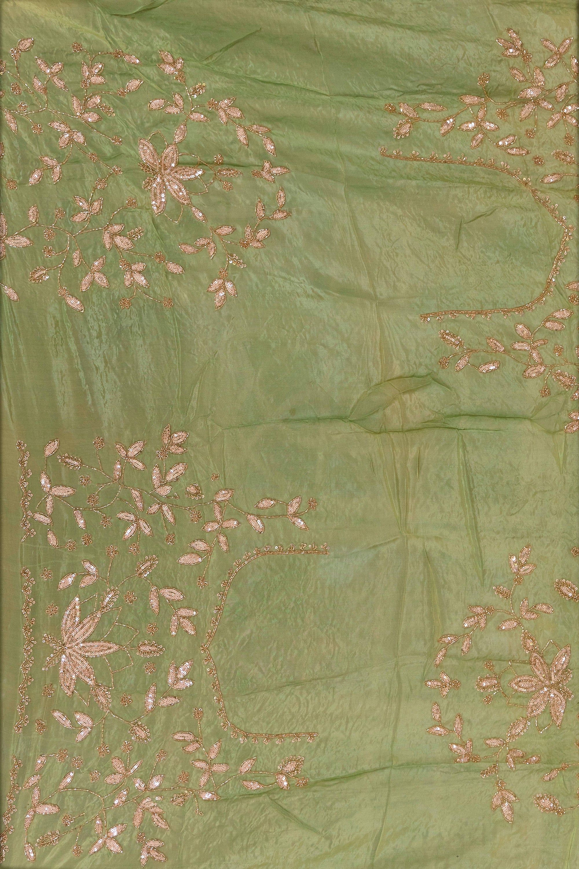 Chiffon Organza Shaded Zardosi Work