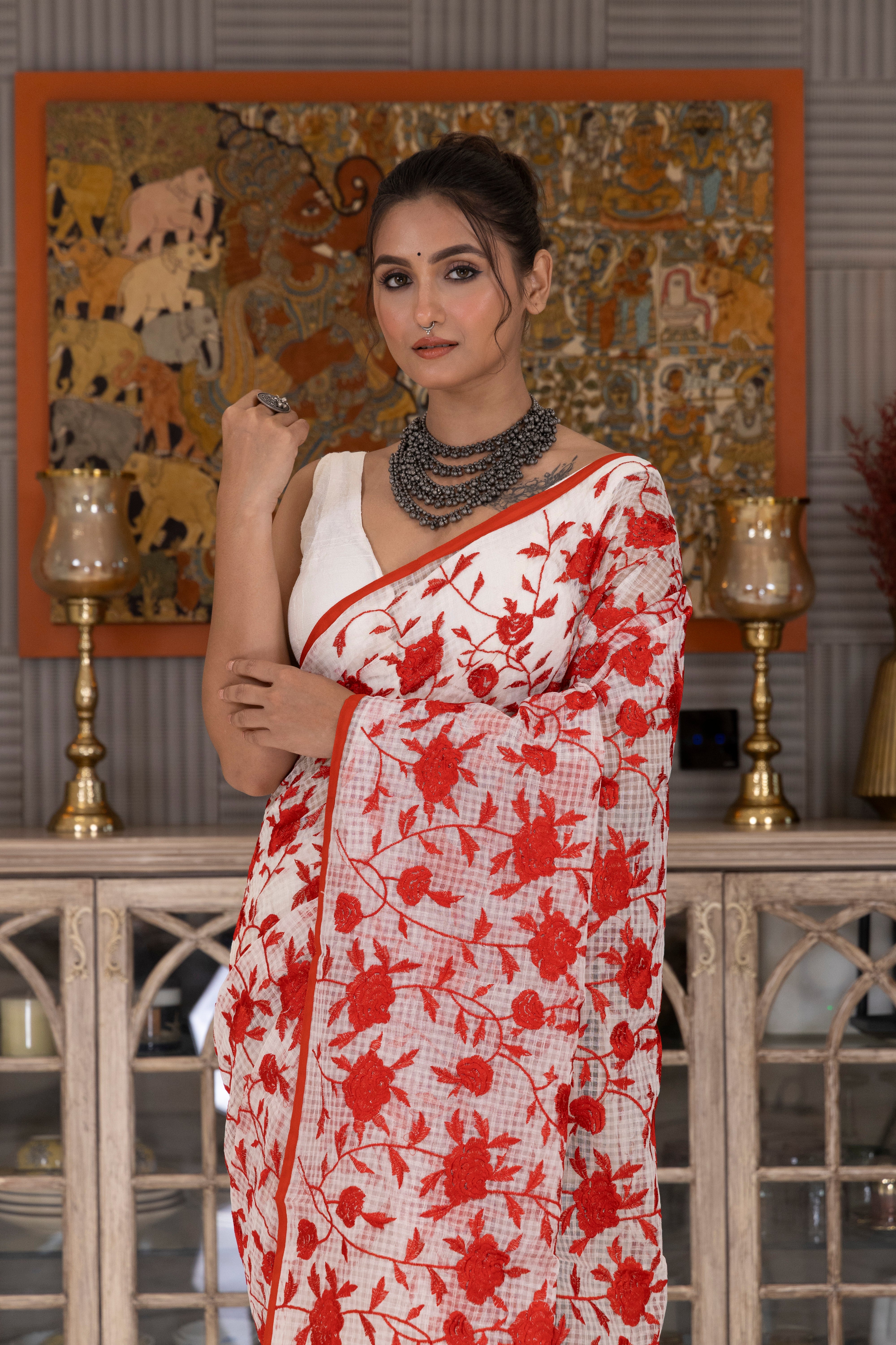 Resham Check Parsi Work(No Bp)