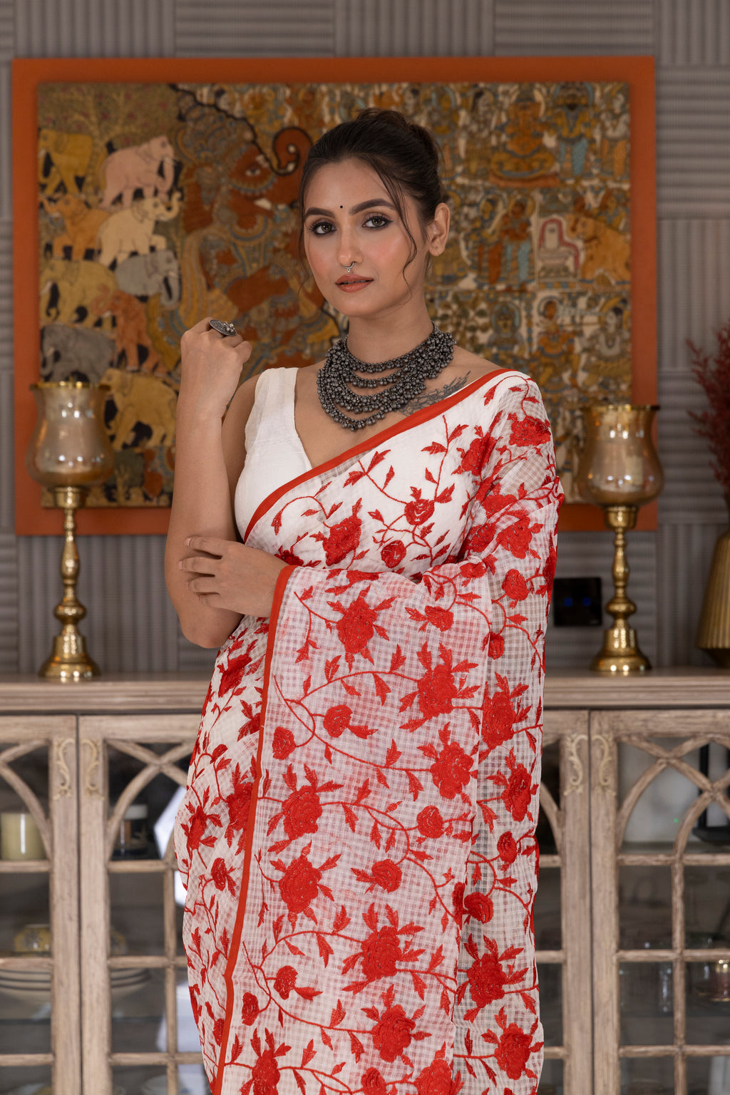 Resham Check Parsi Work(No Bp)