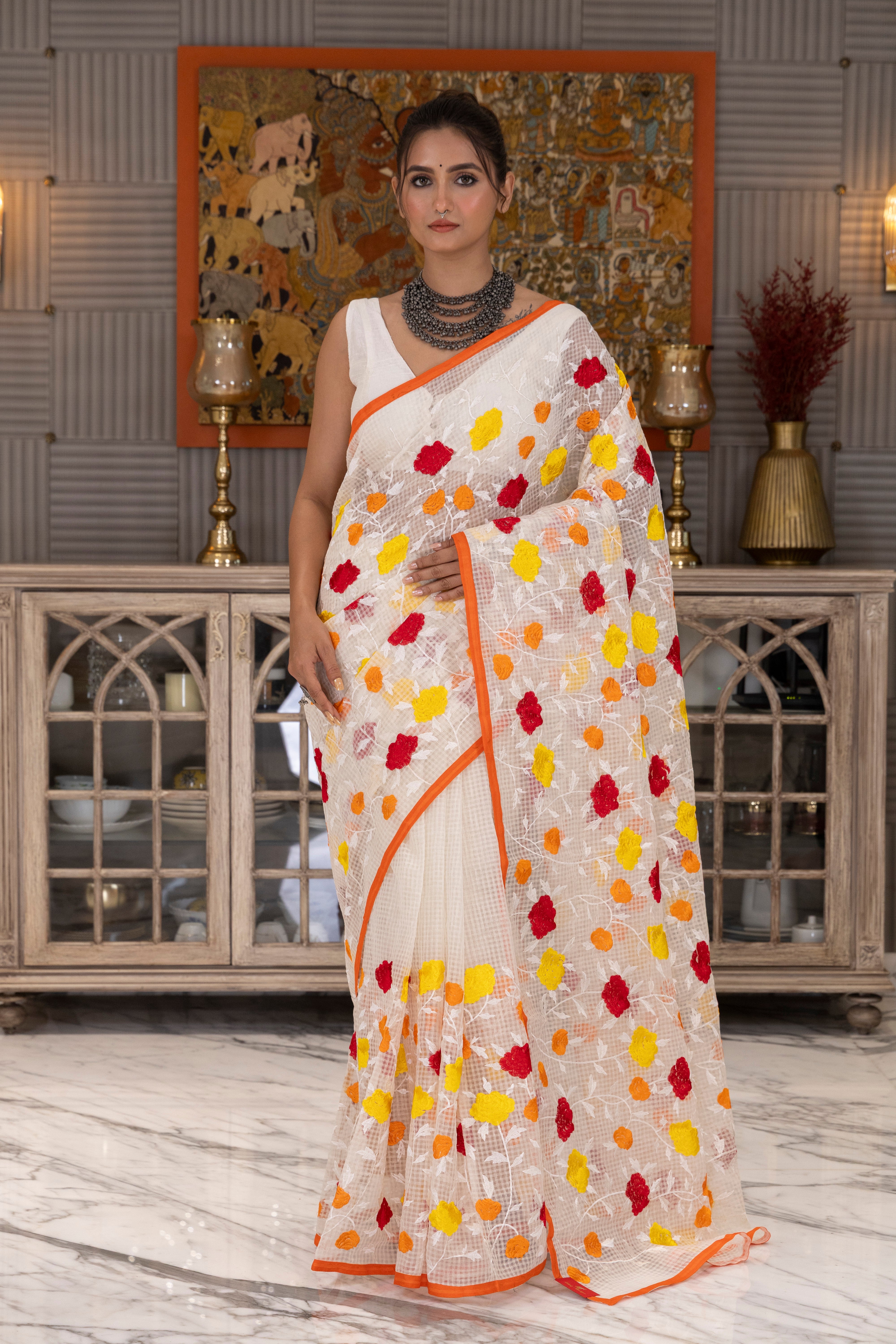 Resham Check Parsi Work(No Bp)