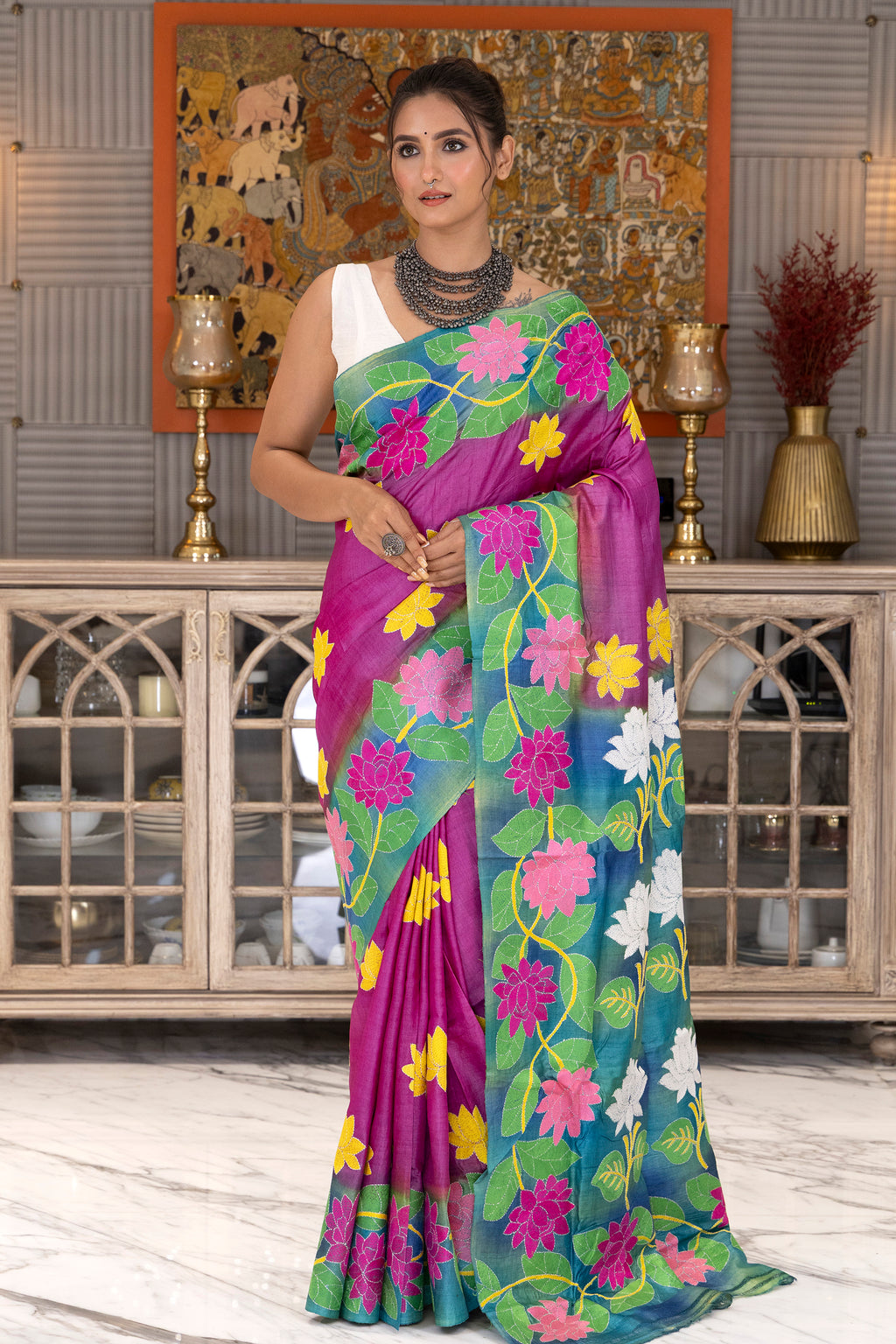 Tussar Hand Kantha