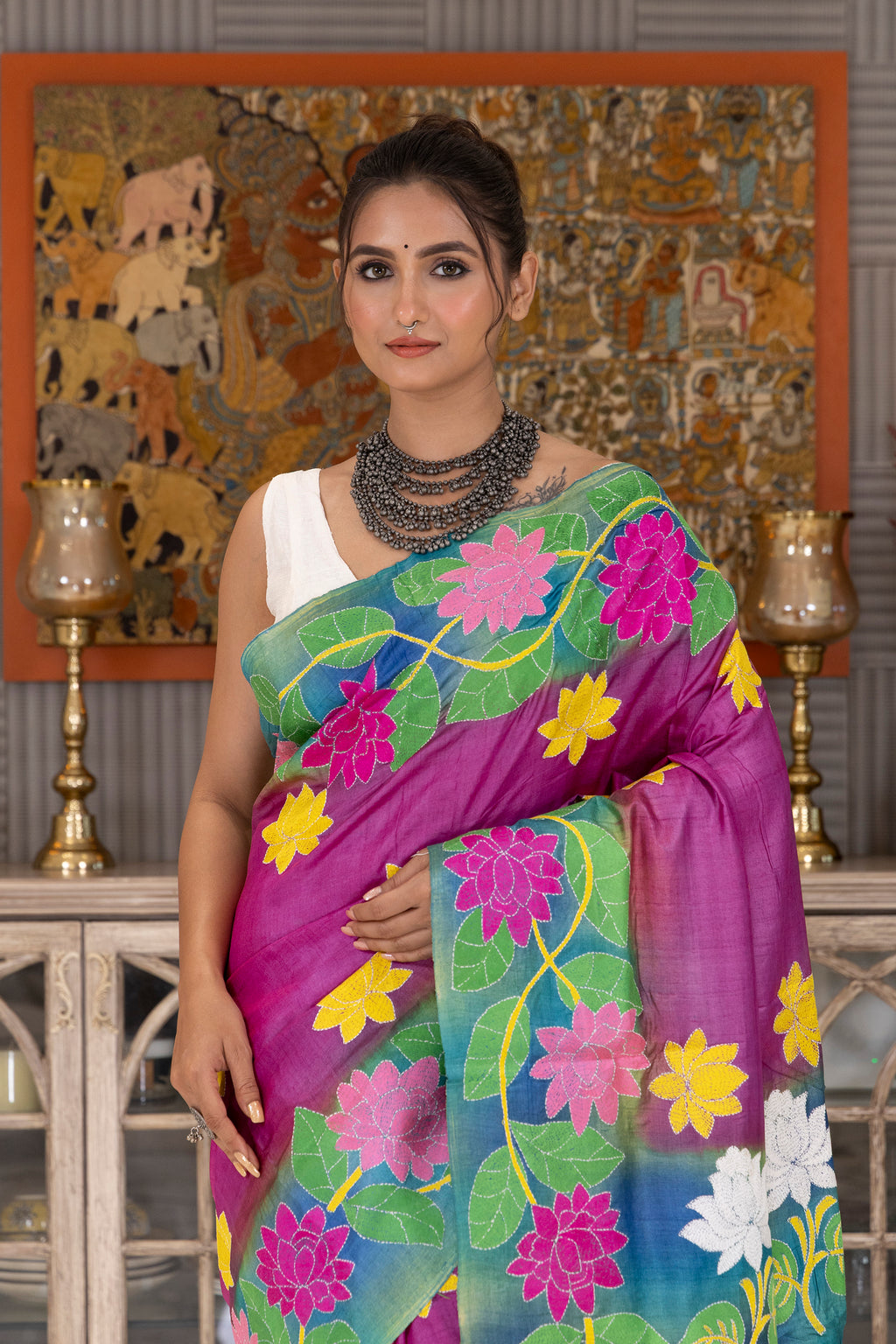 Tussar Hand Kantha