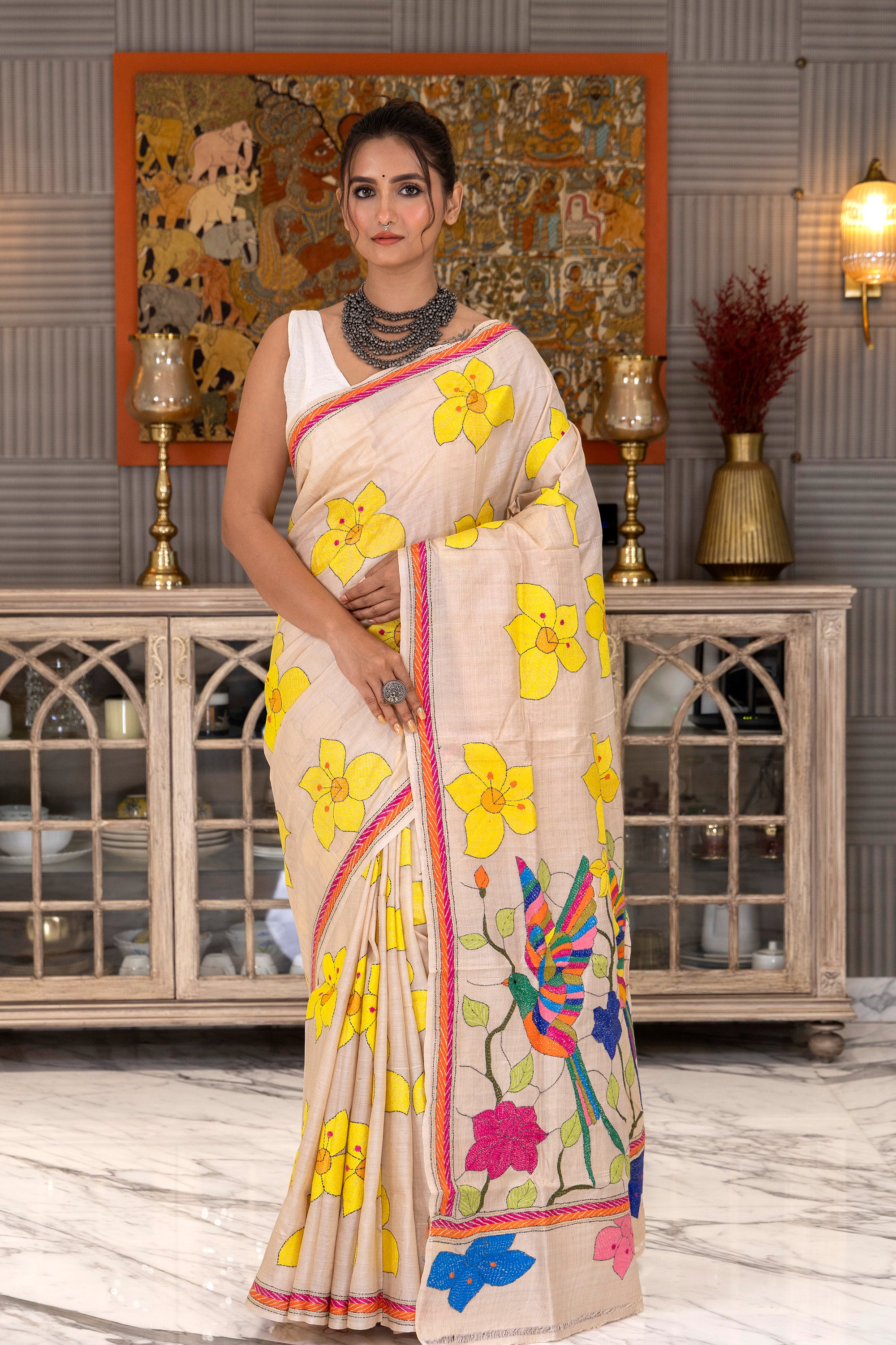 Tussar Hand Kantha