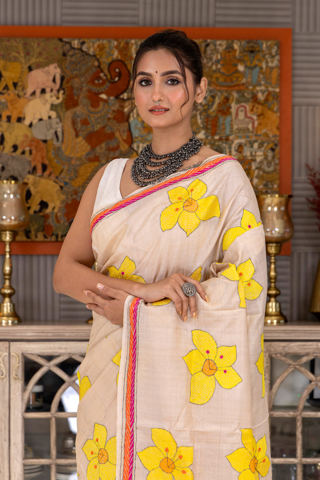 Tussar Hand Kantha