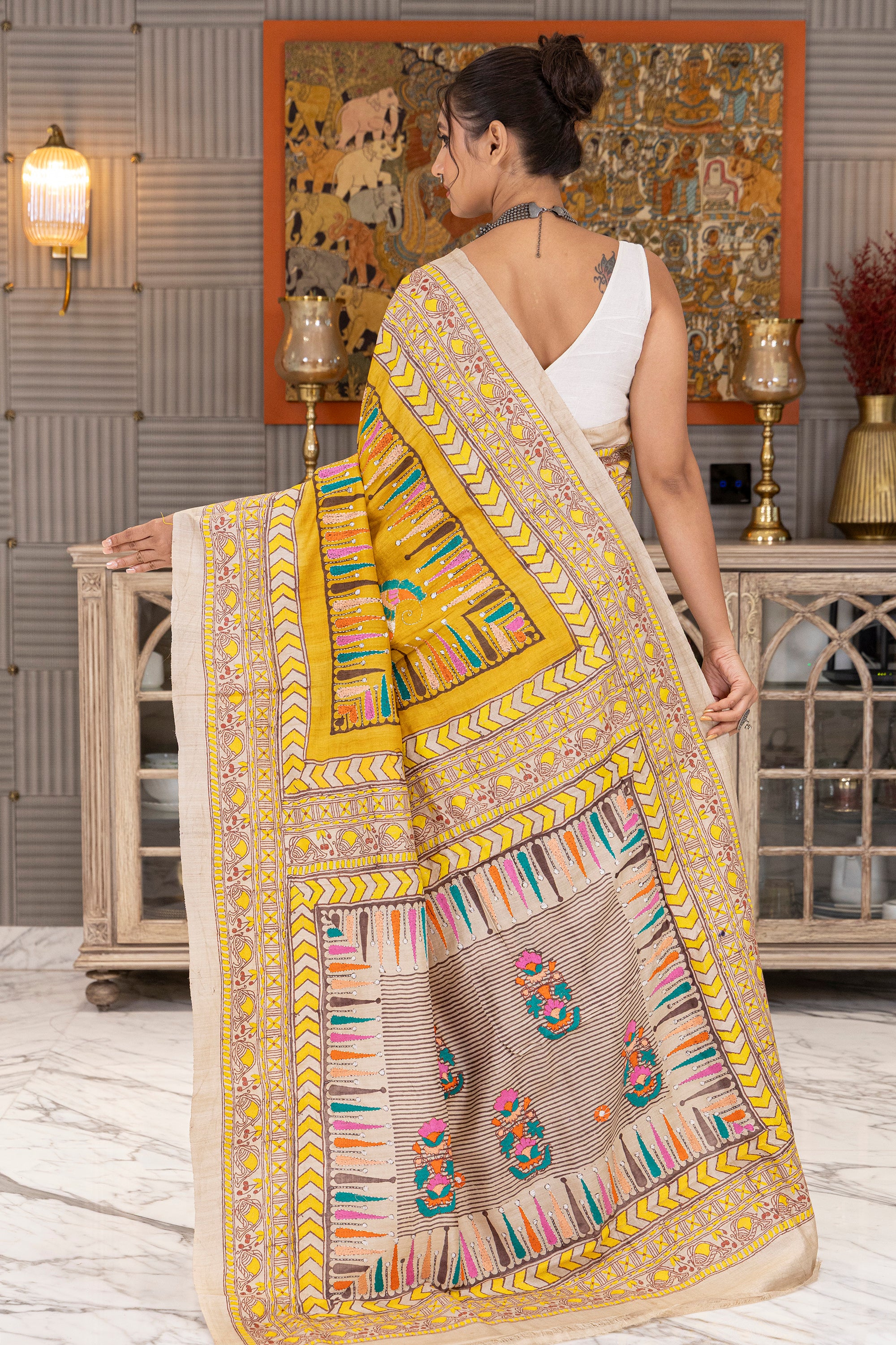 Tussar Hand Kantha