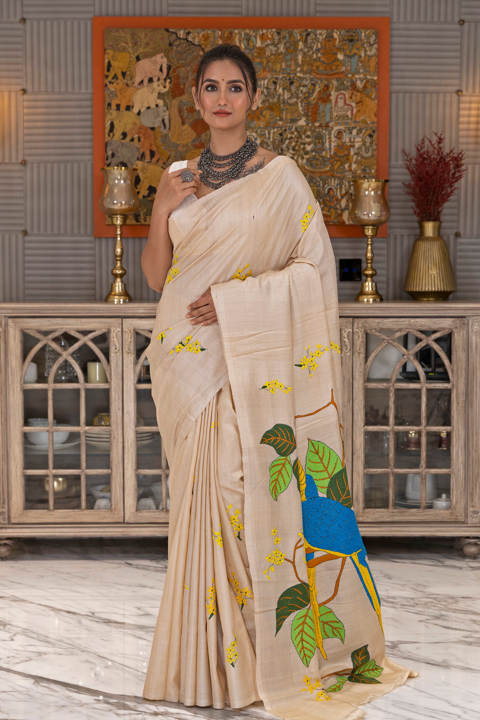 Tussar Hand Kantha