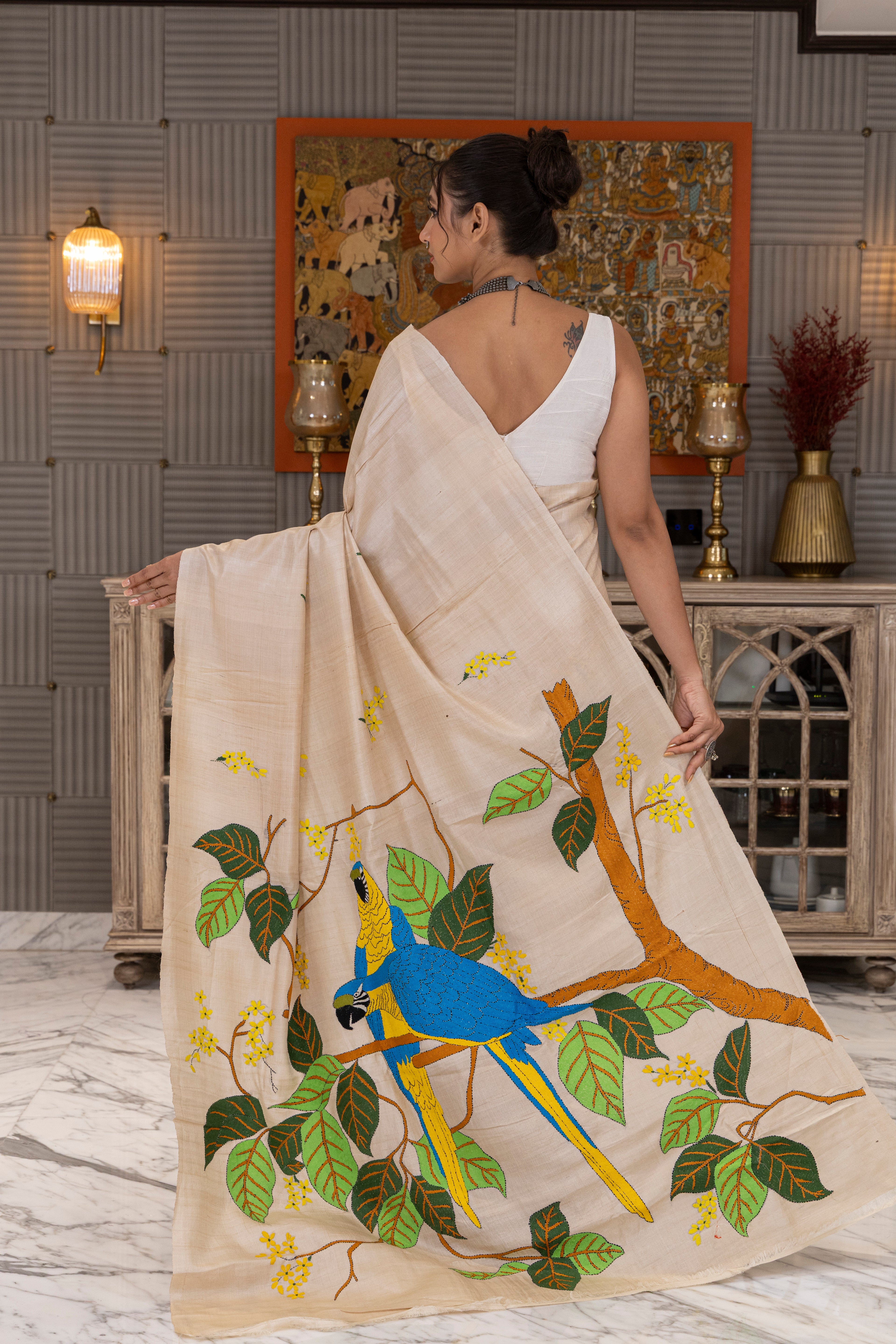 Tussar Hand Kantha