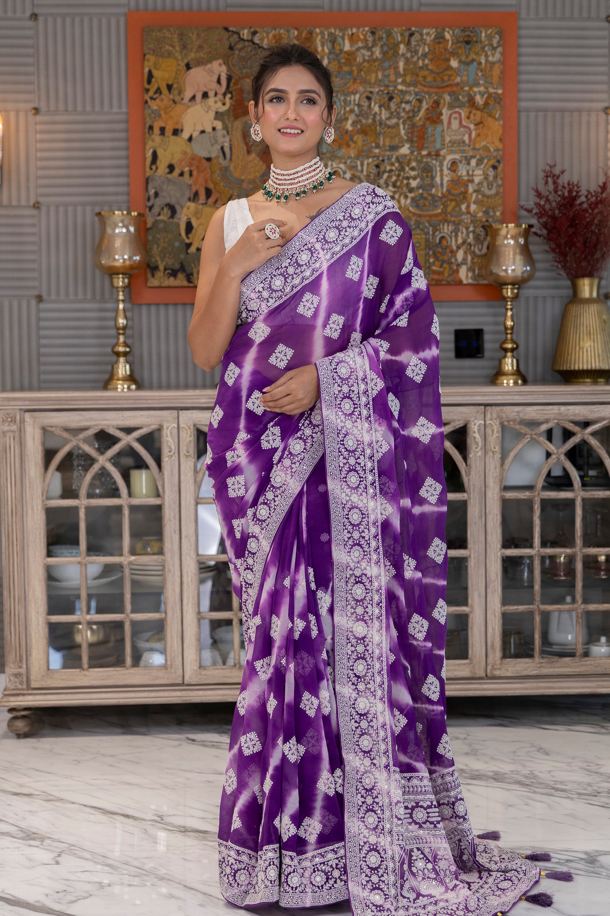Chiffon Chikankari