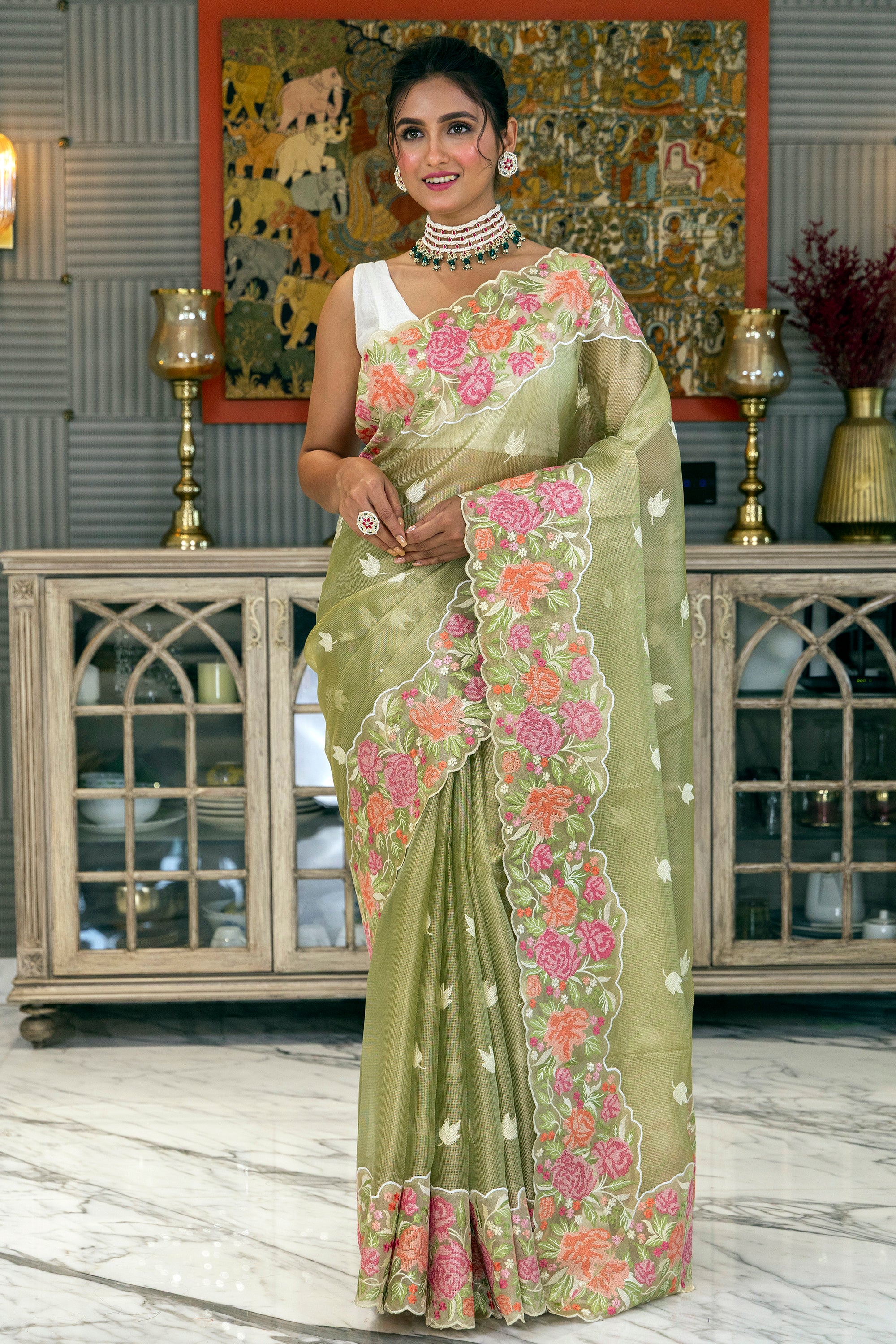 Semi Tissue Embroidery