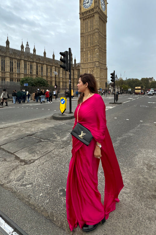 Crepe Satin Saree