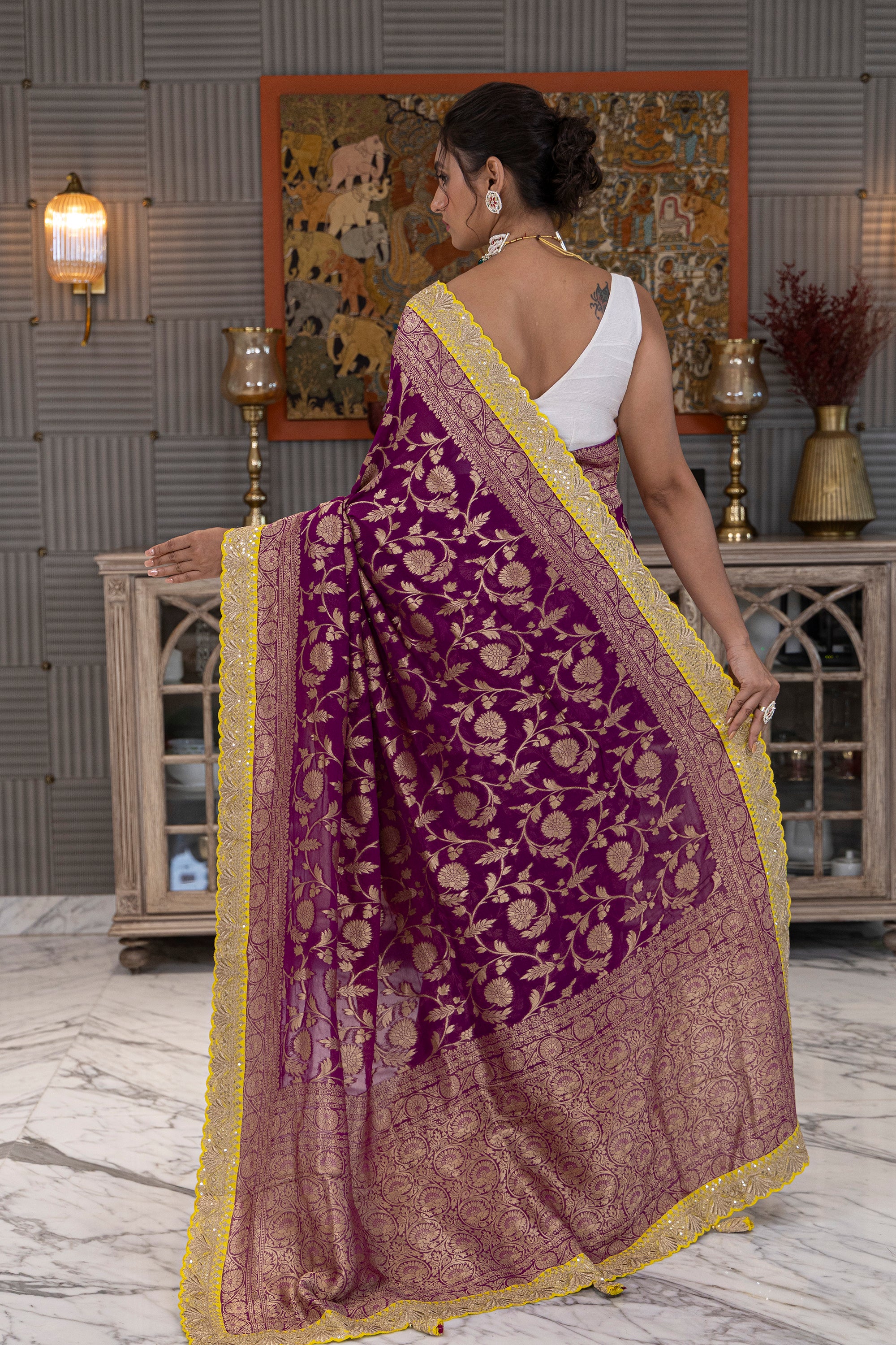 Semi Khaddi Banarasi