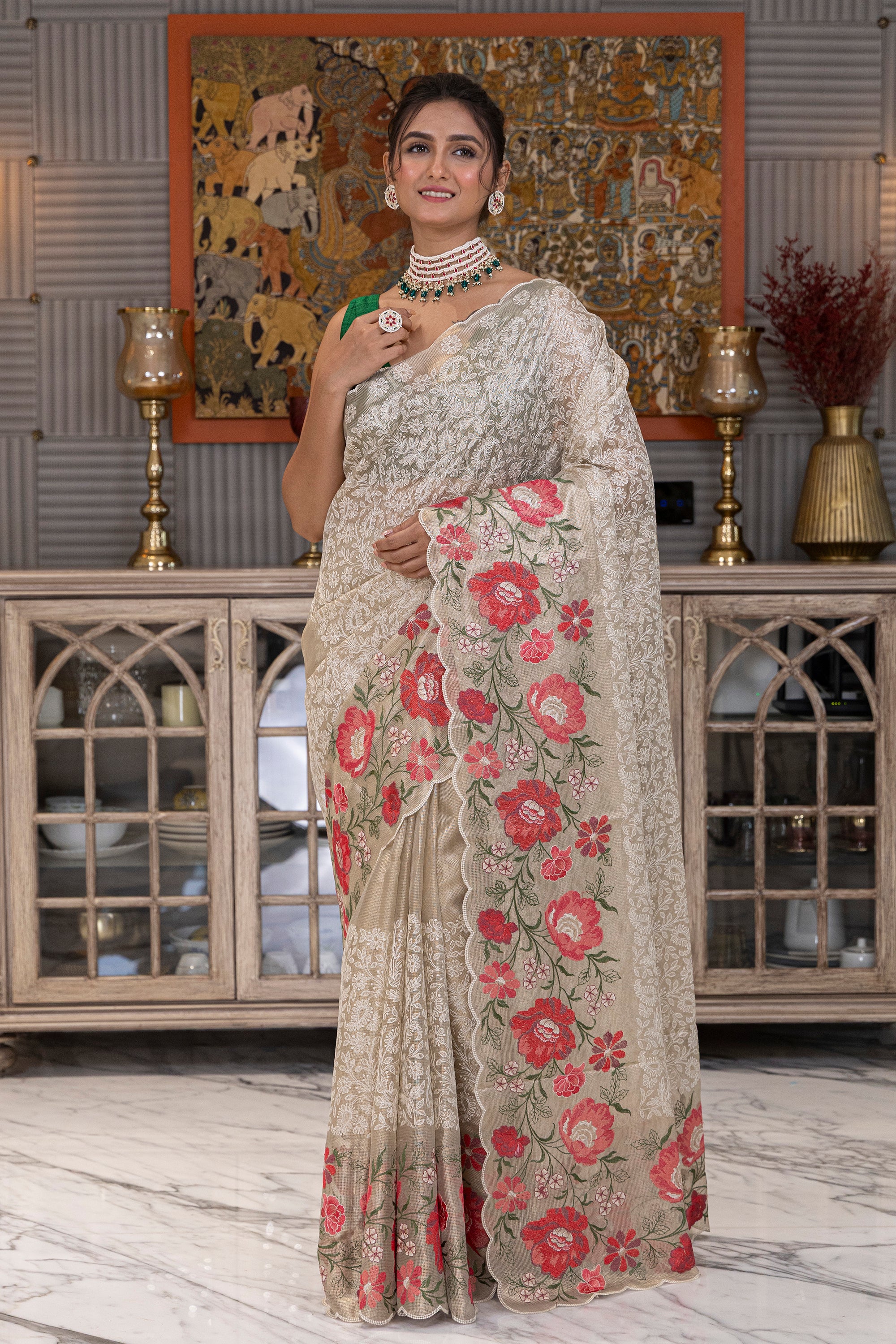 Semi Tissue Embroidery