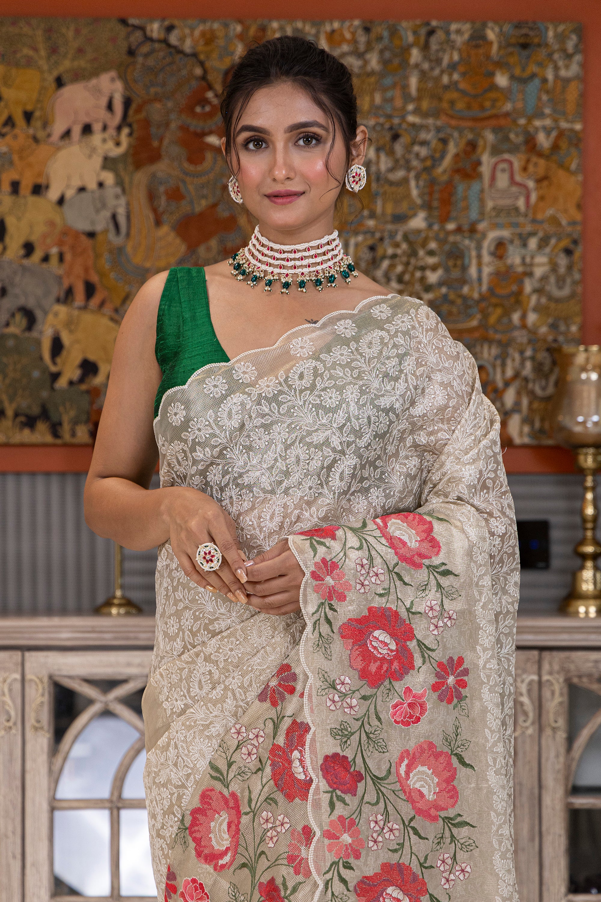 Semi Tissue Embroidery