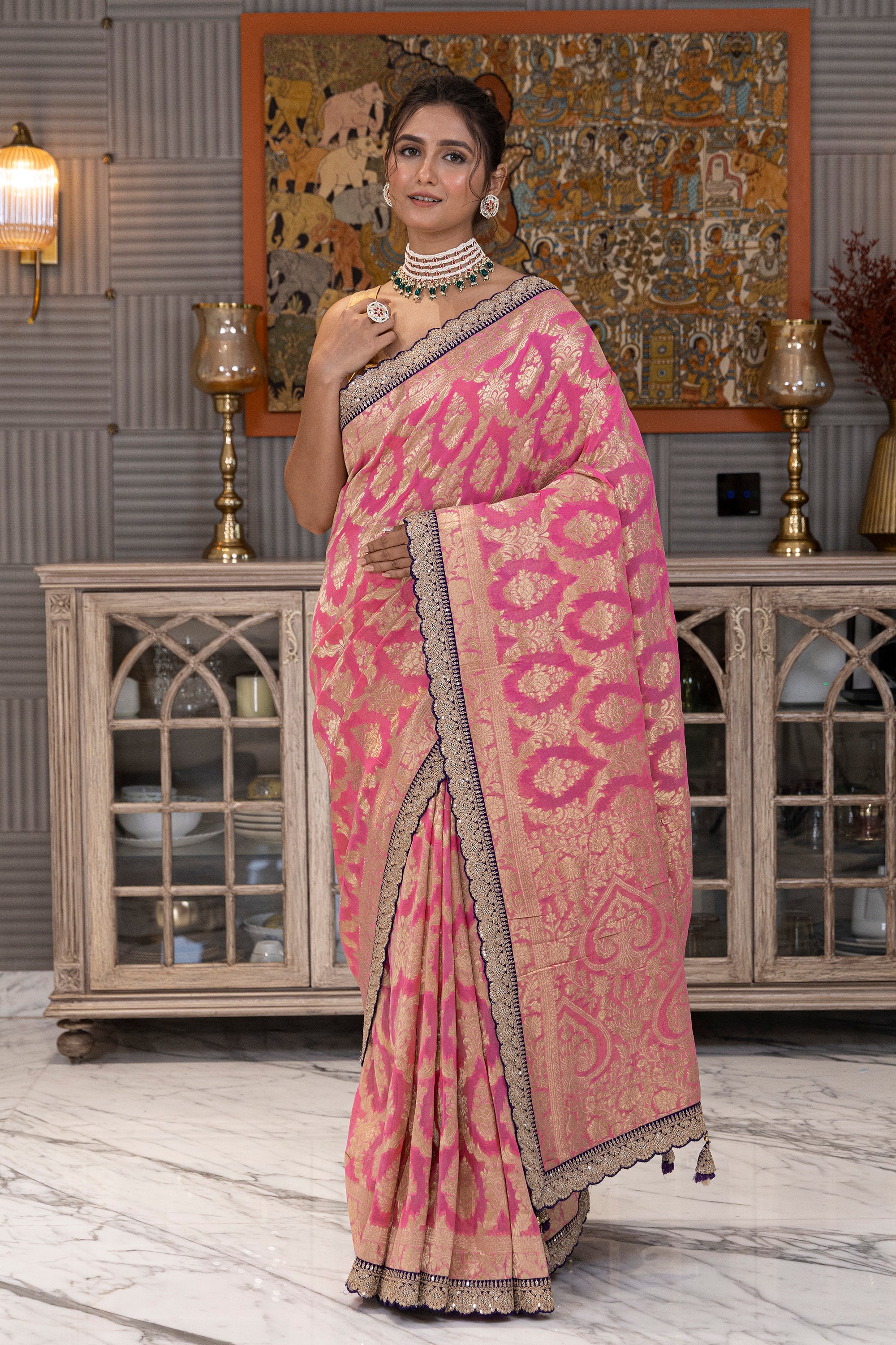 Semi Khaddi Banarasi